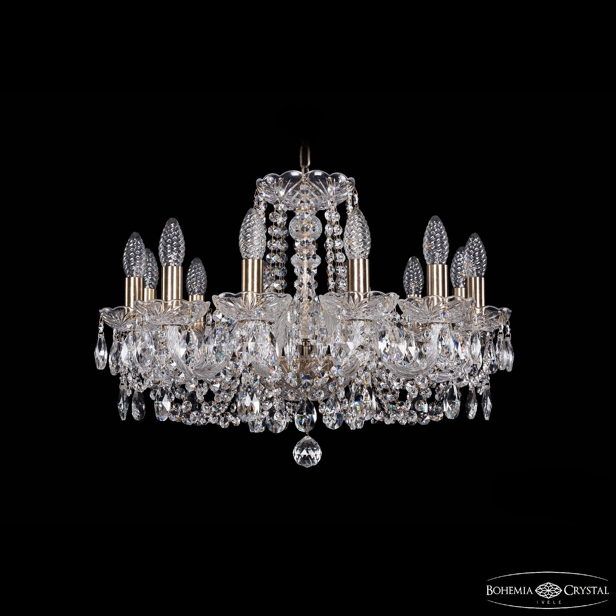 Подвесная хрустальная люстра 1402 Bohemia 1402/12/195 Pa