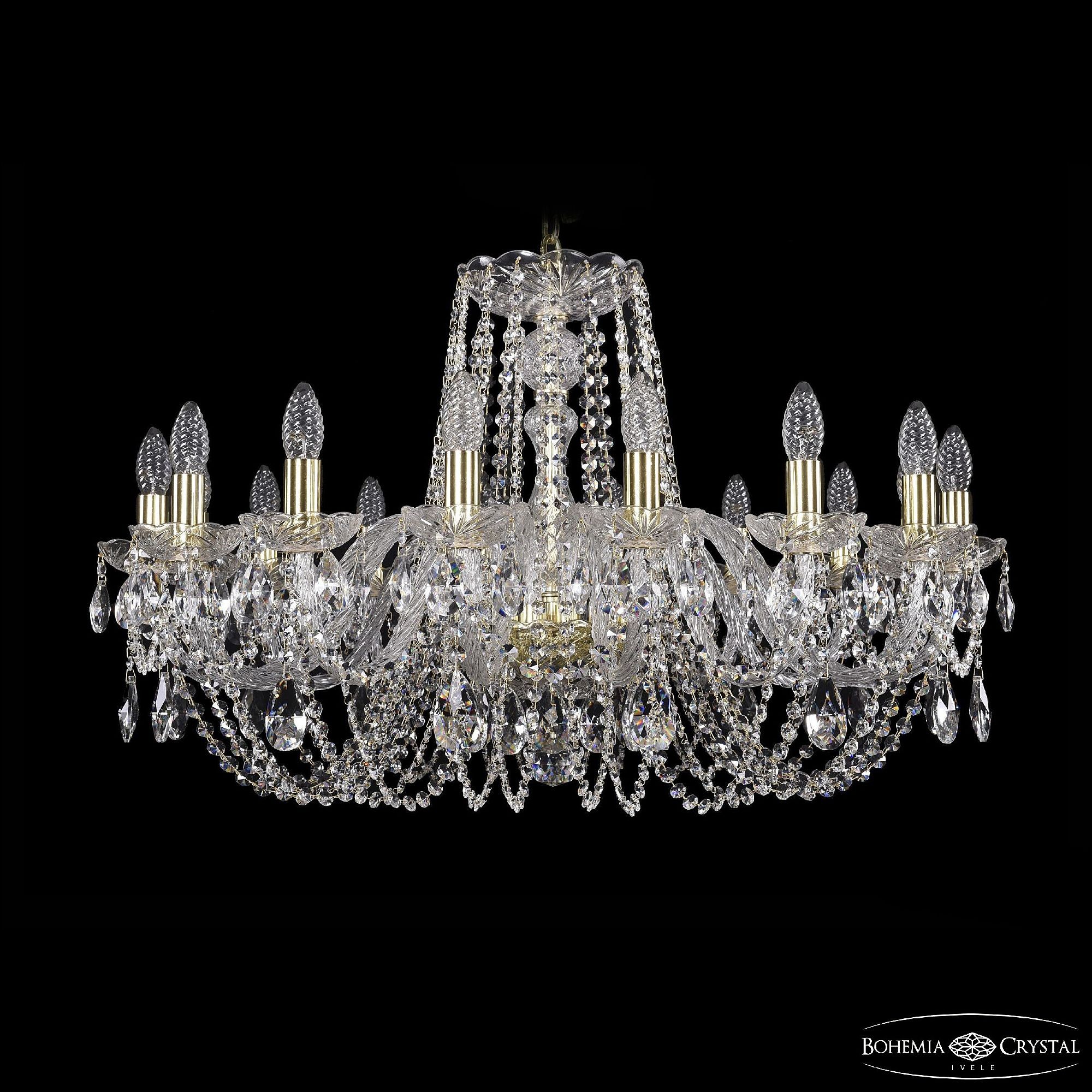 Подвесная хрустальная люстра 1402 Bohemia 1402/16/300 G