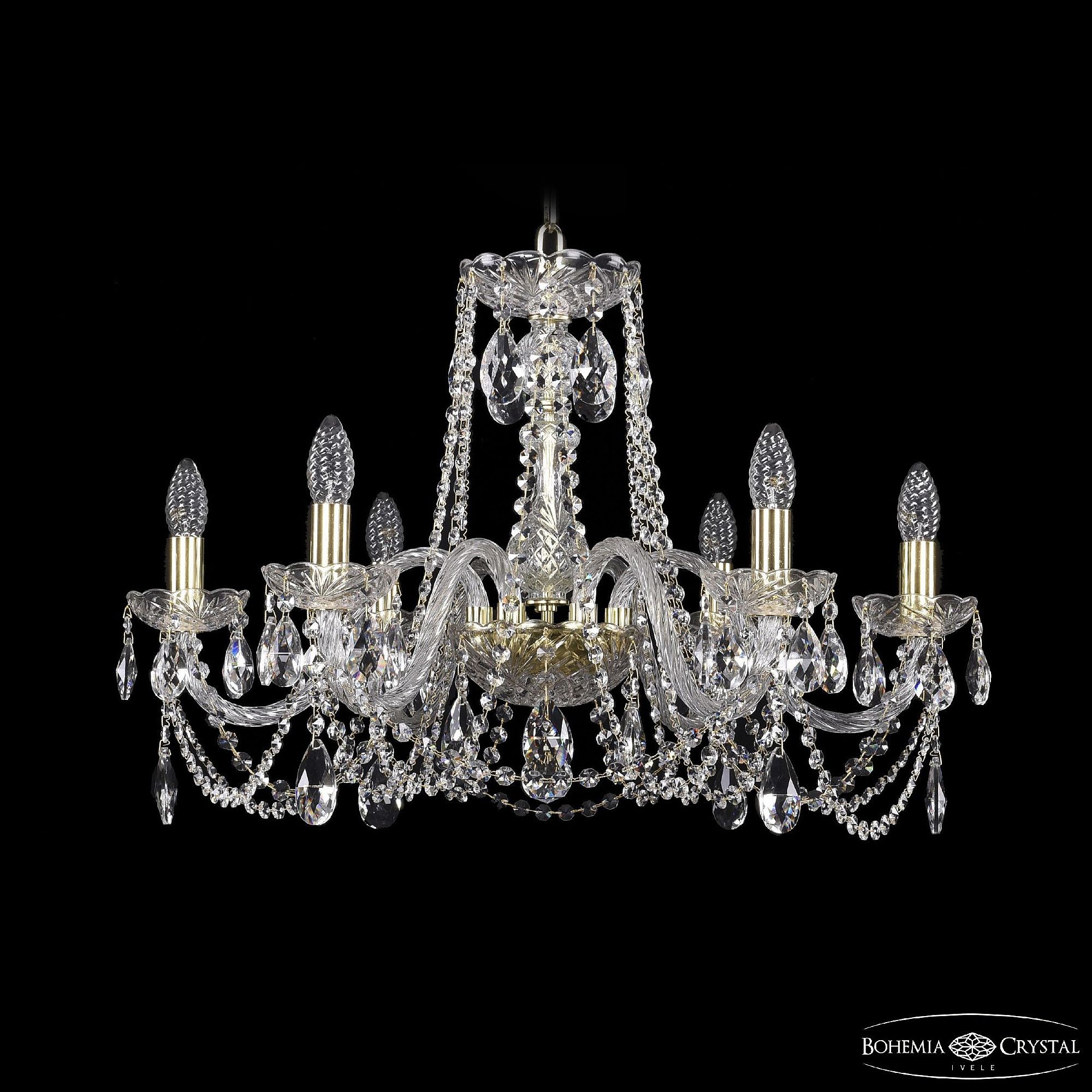 Подвесная хрустальная люстра 1402 Bohemia 1402/6/240 G