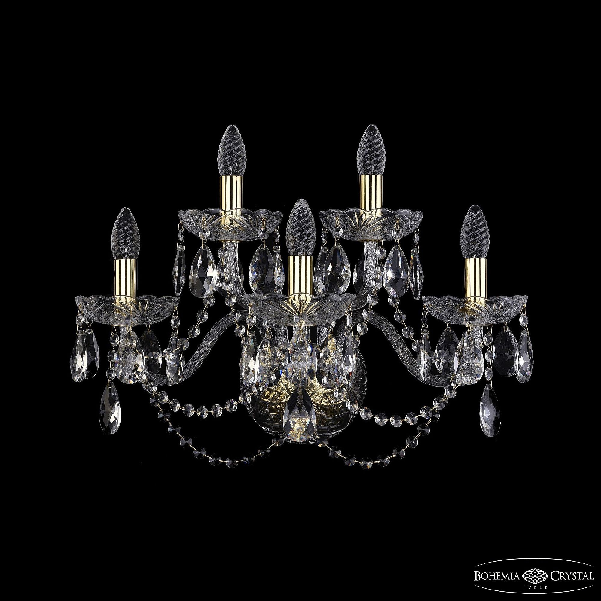 Настенное бра Bohemia 1402 1402B/3+2/195/XL/G