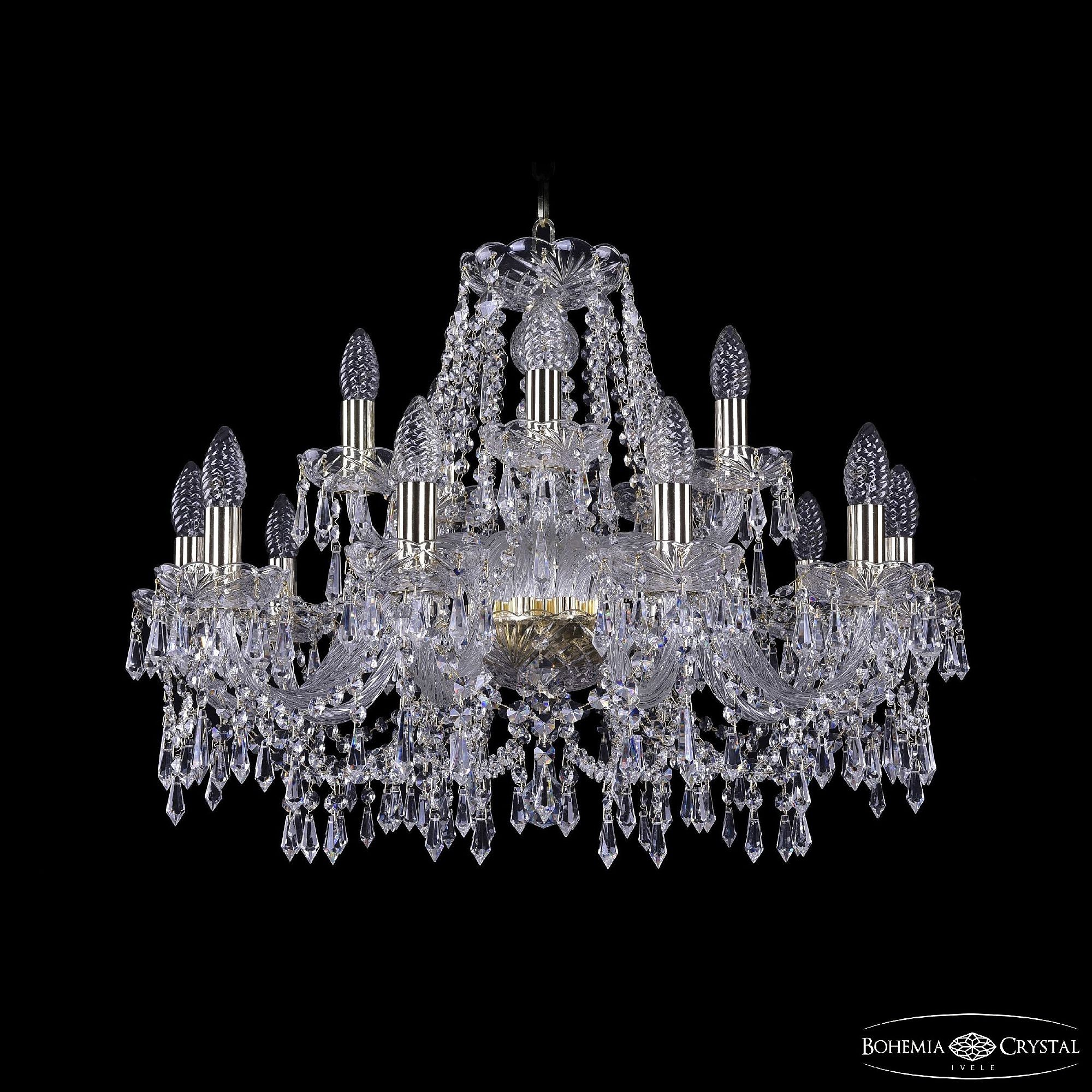 Подвесная хрустальная люстра 1403 Bohemia 1403/10+5/240 G