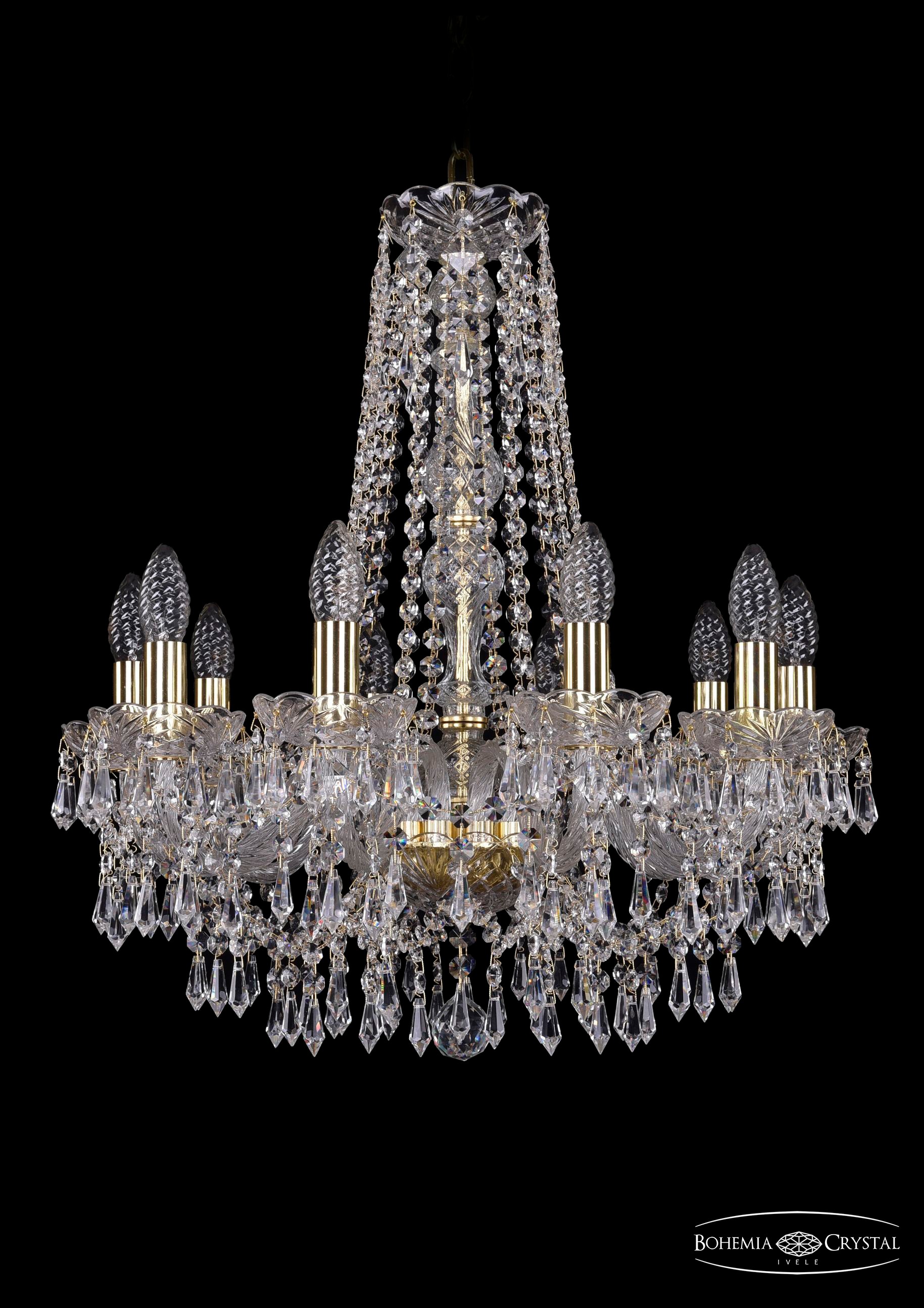 Подвесная хрустальная люстра 1403 Bohemia 1403/10/195/h-60 G