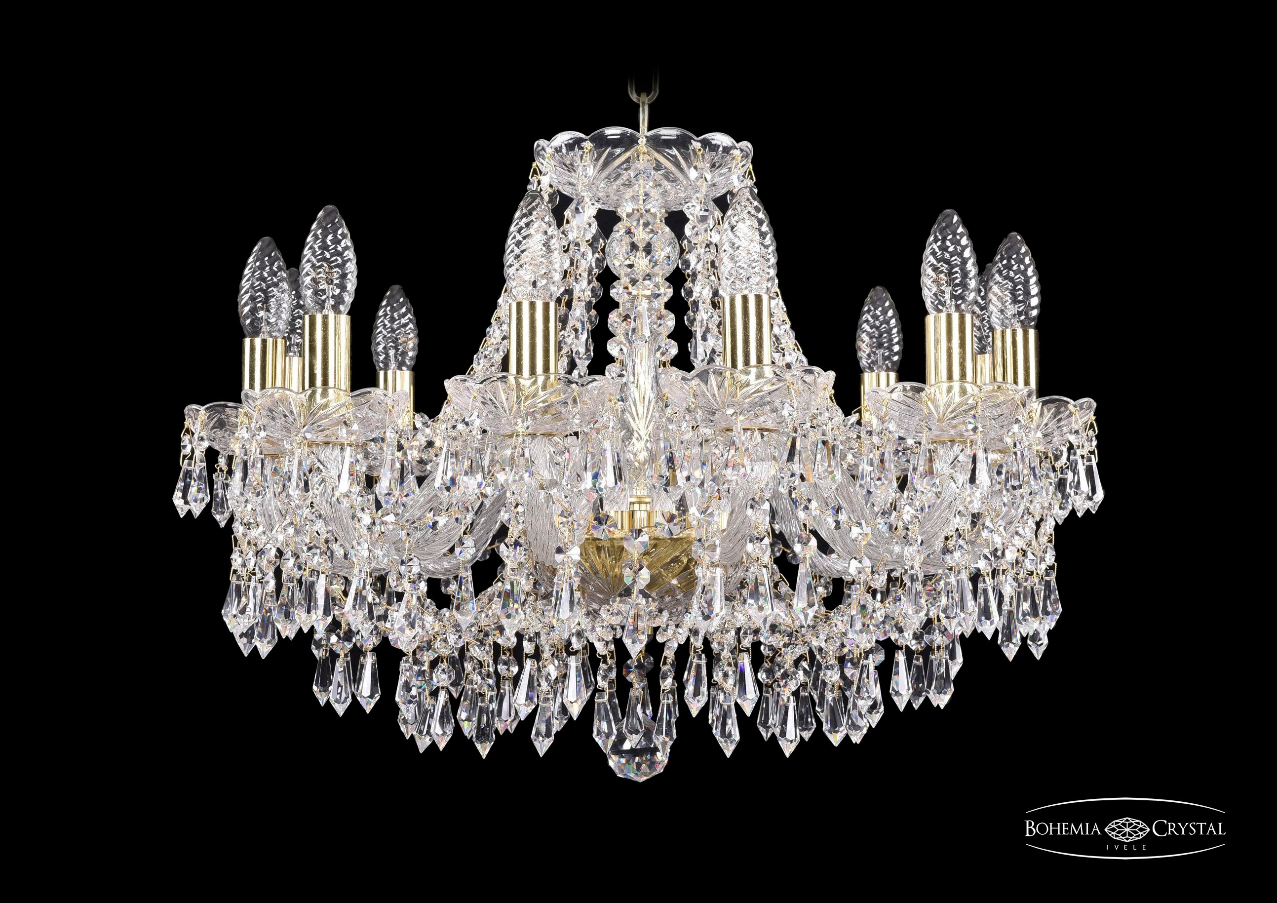 Подвесная хрустальная люстра 1403 Bohemia 1403/12/195 G