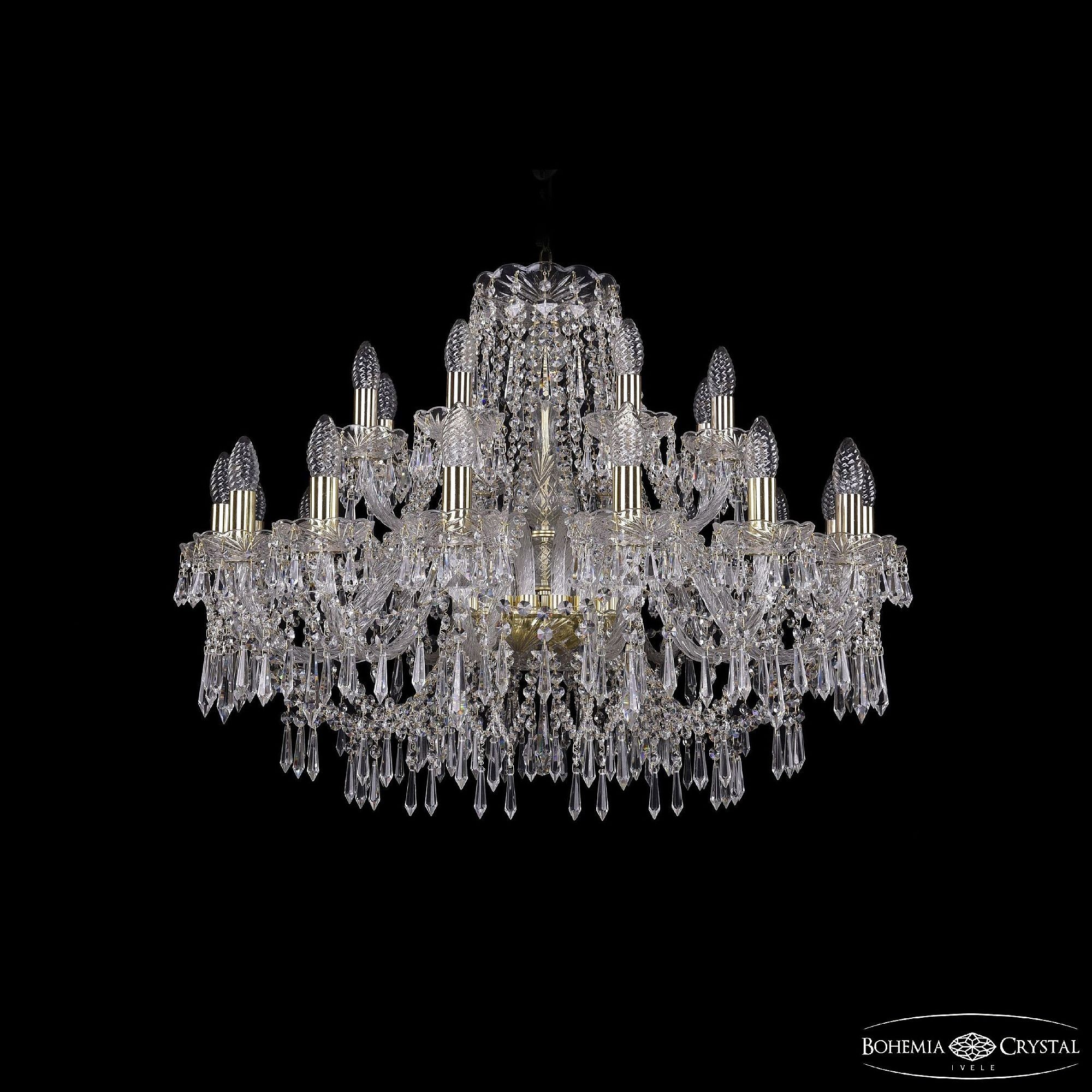 Подвесная хрустальная люстра 1403 Bohemia 1403/16+8/300 G