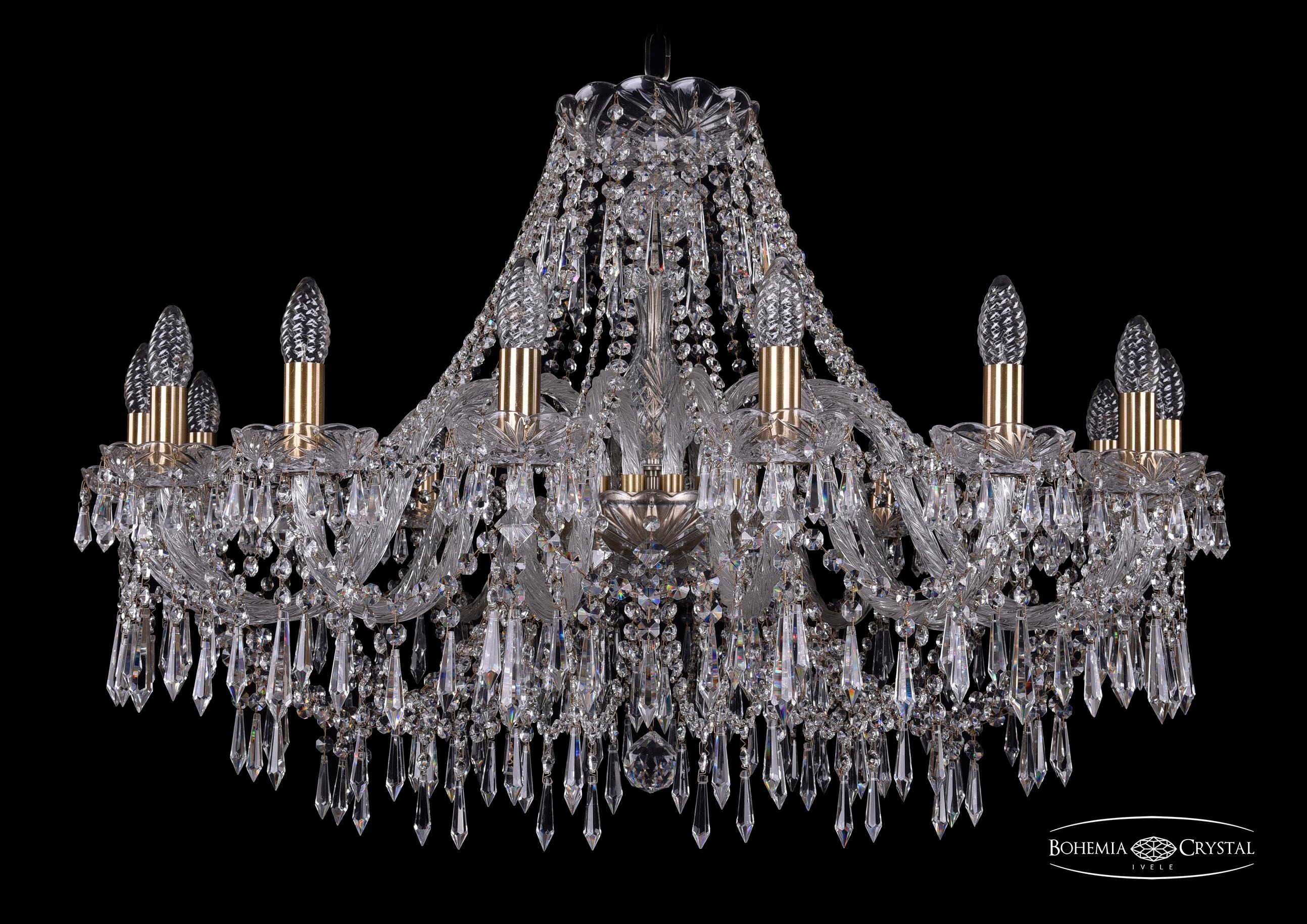 Подвесная хрустальная люстра 1403 Bohemia 1403/16/360 Pa