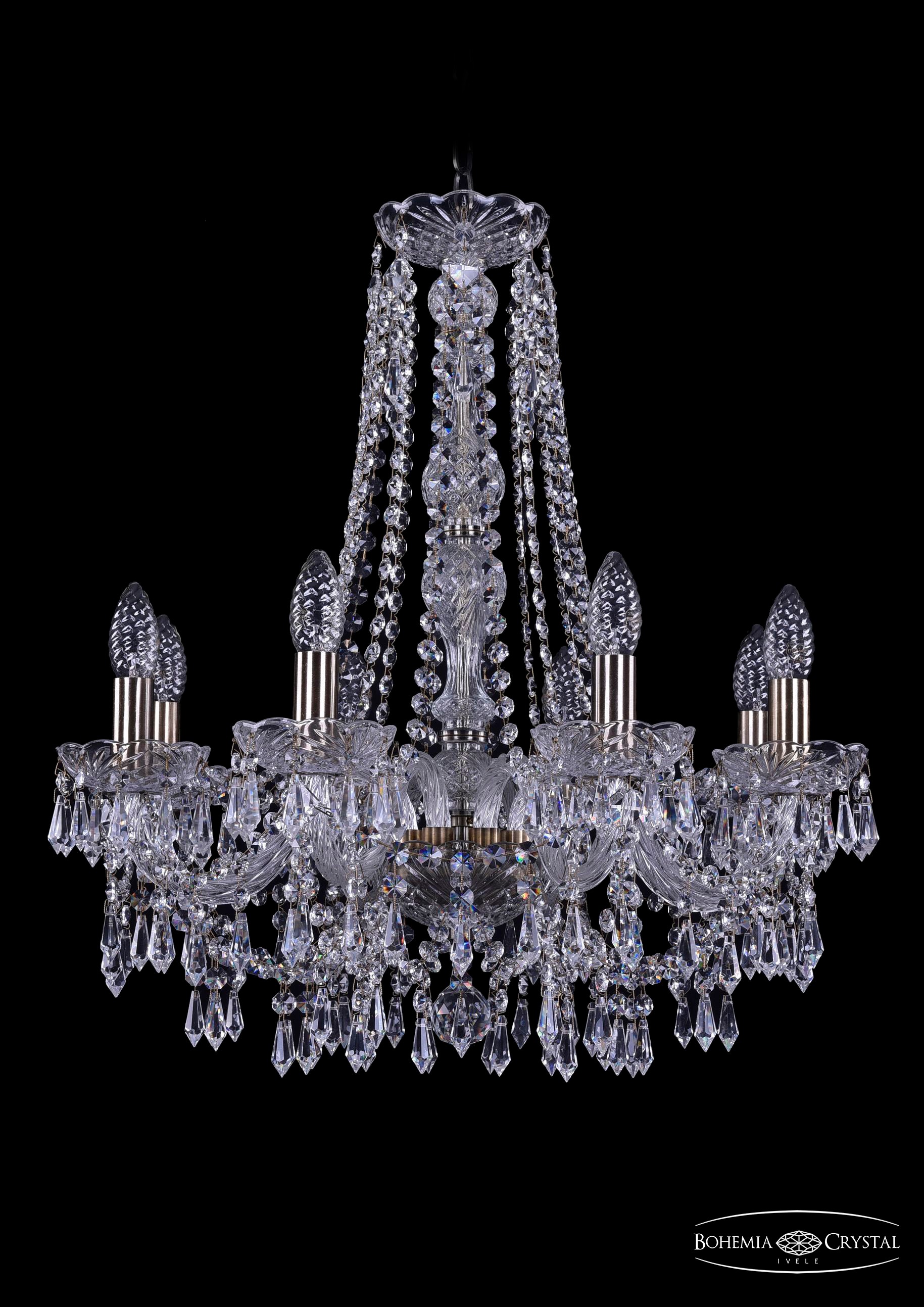 Подвесная хрустальная люстра 1403 Bohemia 1403/8/195/h-60 Pa