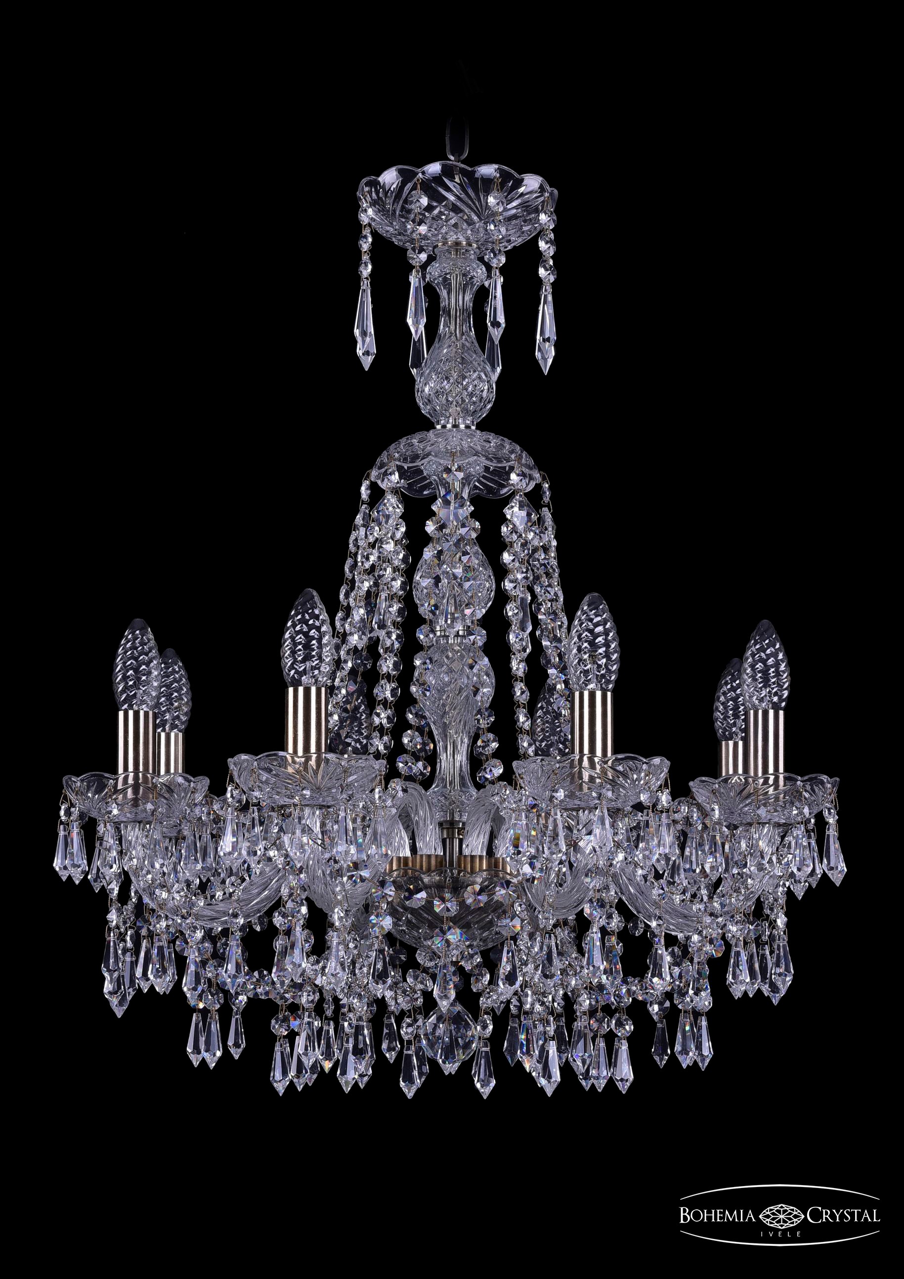 Подвесная хрустальная люстра 1403 Bohemia 1403/8/195/XL-65 Pa