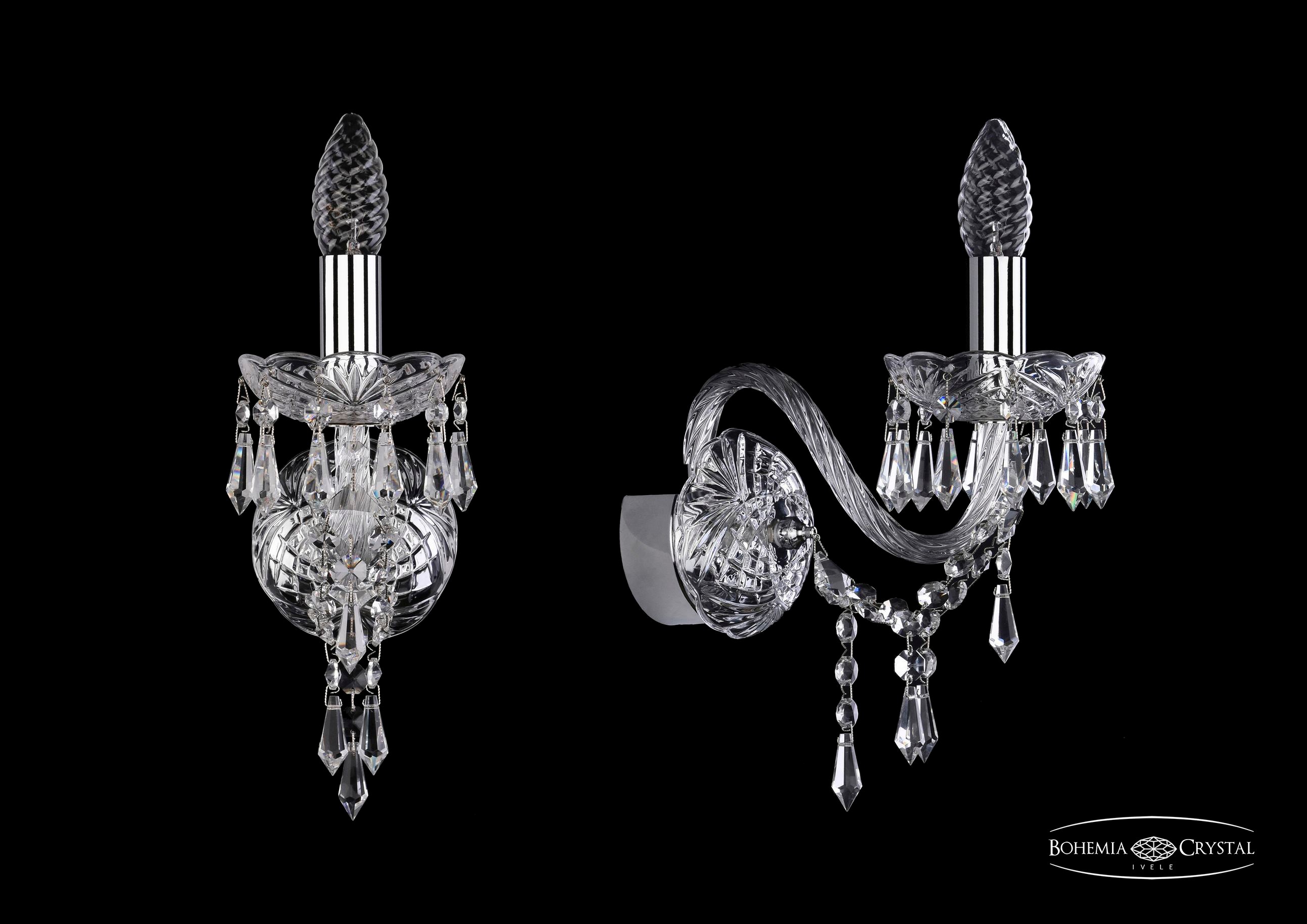 Настенное бра Bohemia 1403 1403B/1/160/Ni