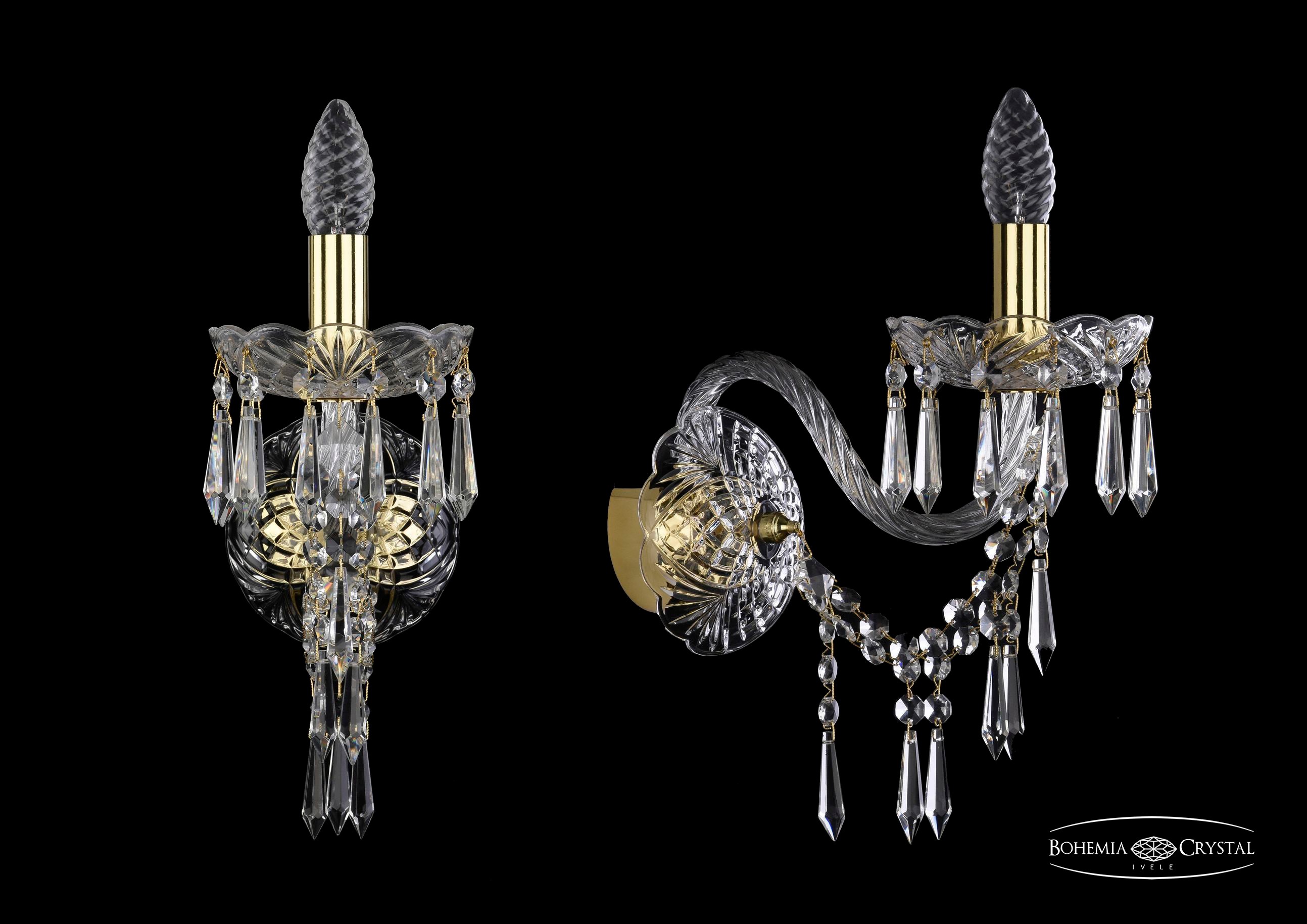 Настенное бра Bohemia 1403 1403B/1/195/XL/G