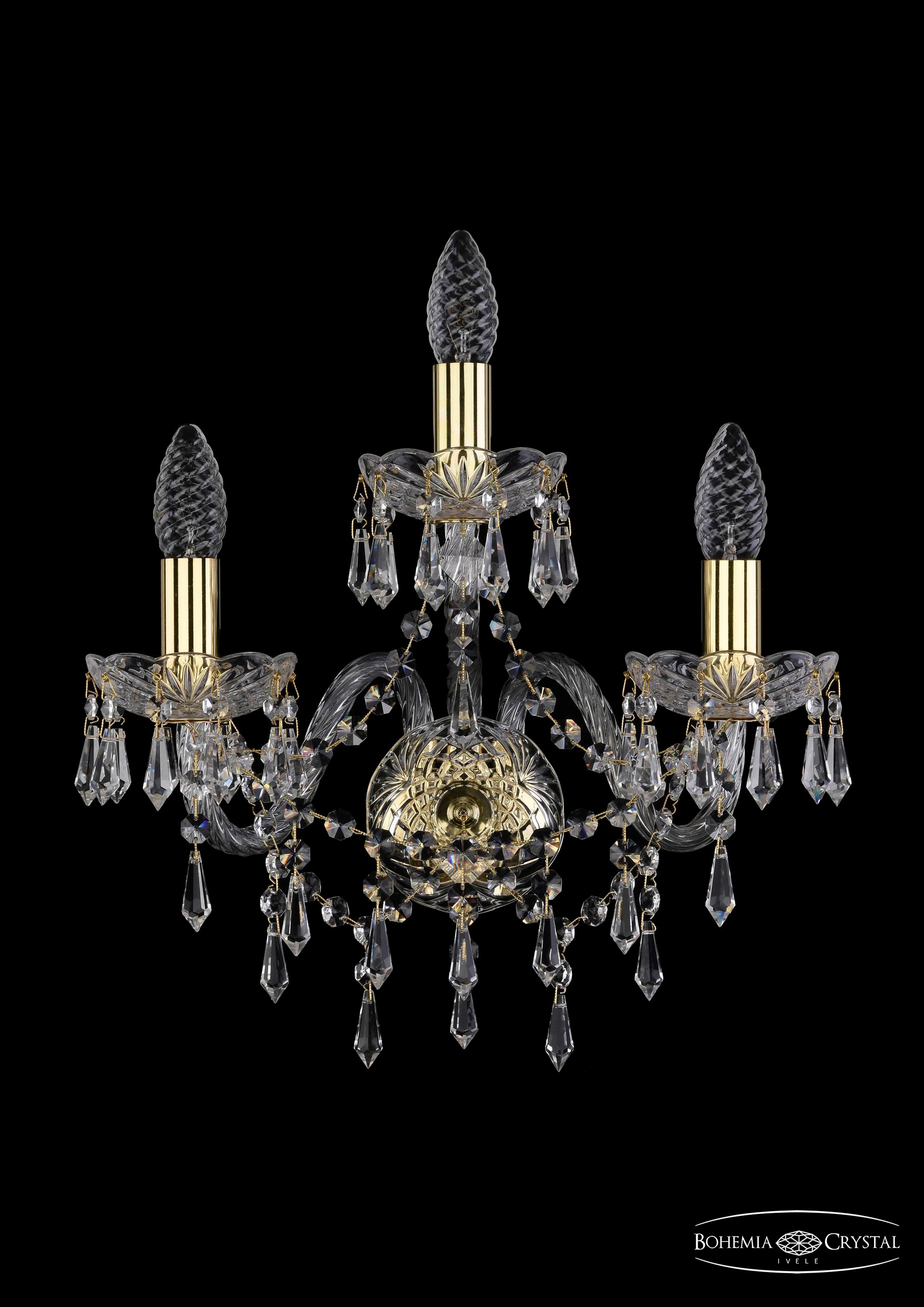 Настенное бра Bohemia 1403 1403B/2+1/160/G