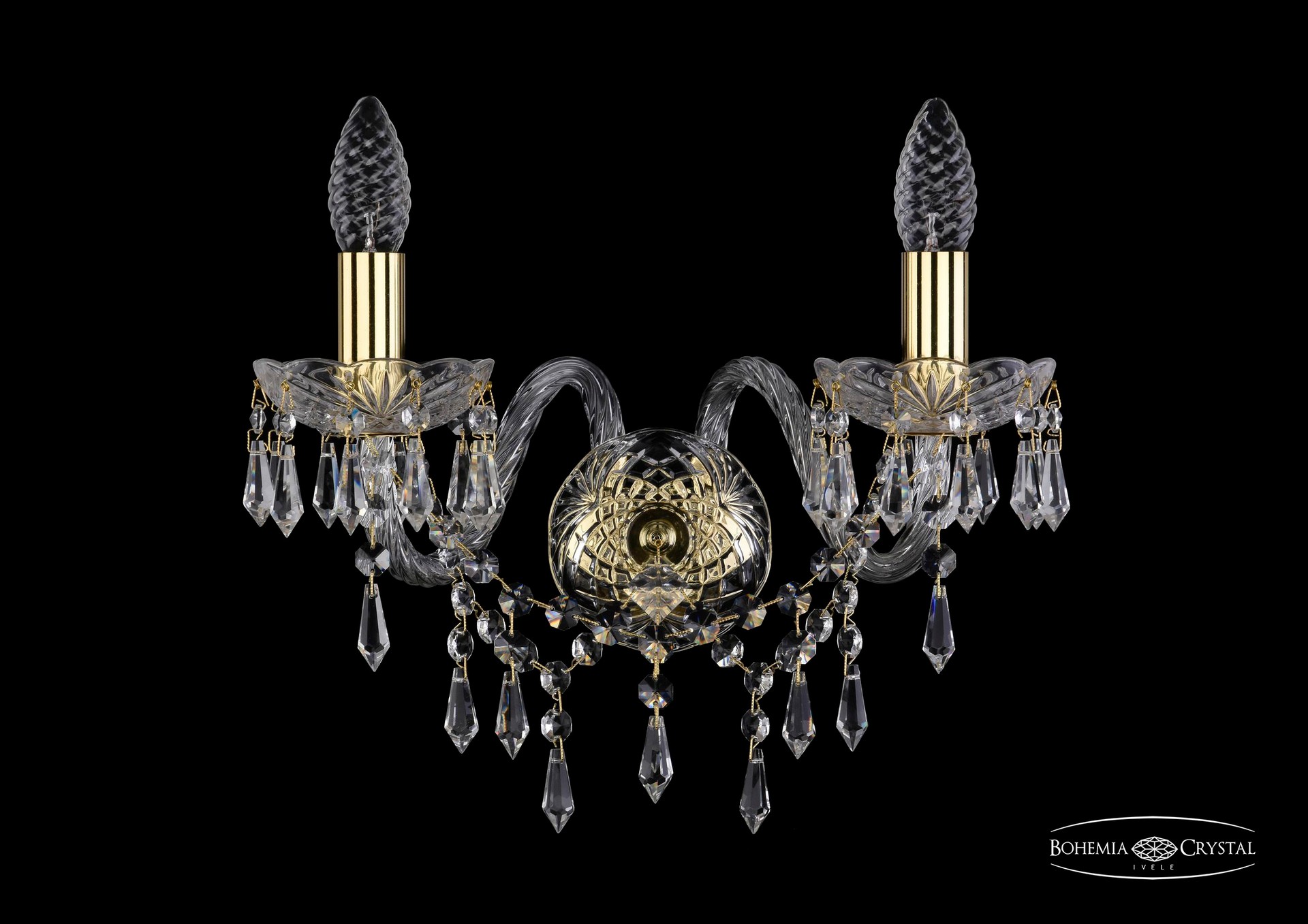 Настенное бра Bohemia 1403 1403B/2/160/G