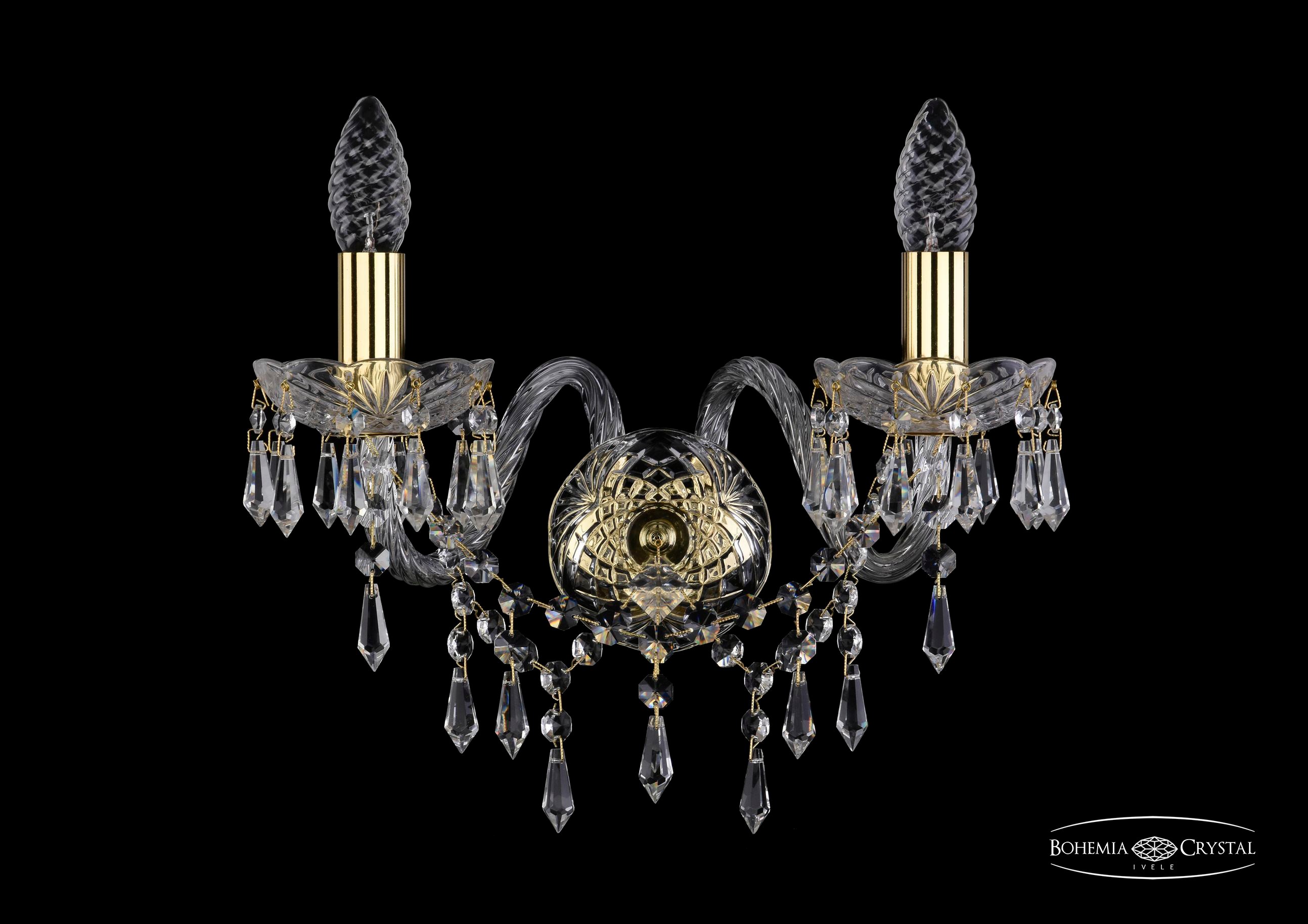 Настенное бра Bohemia 1403 1403B/2/160/G