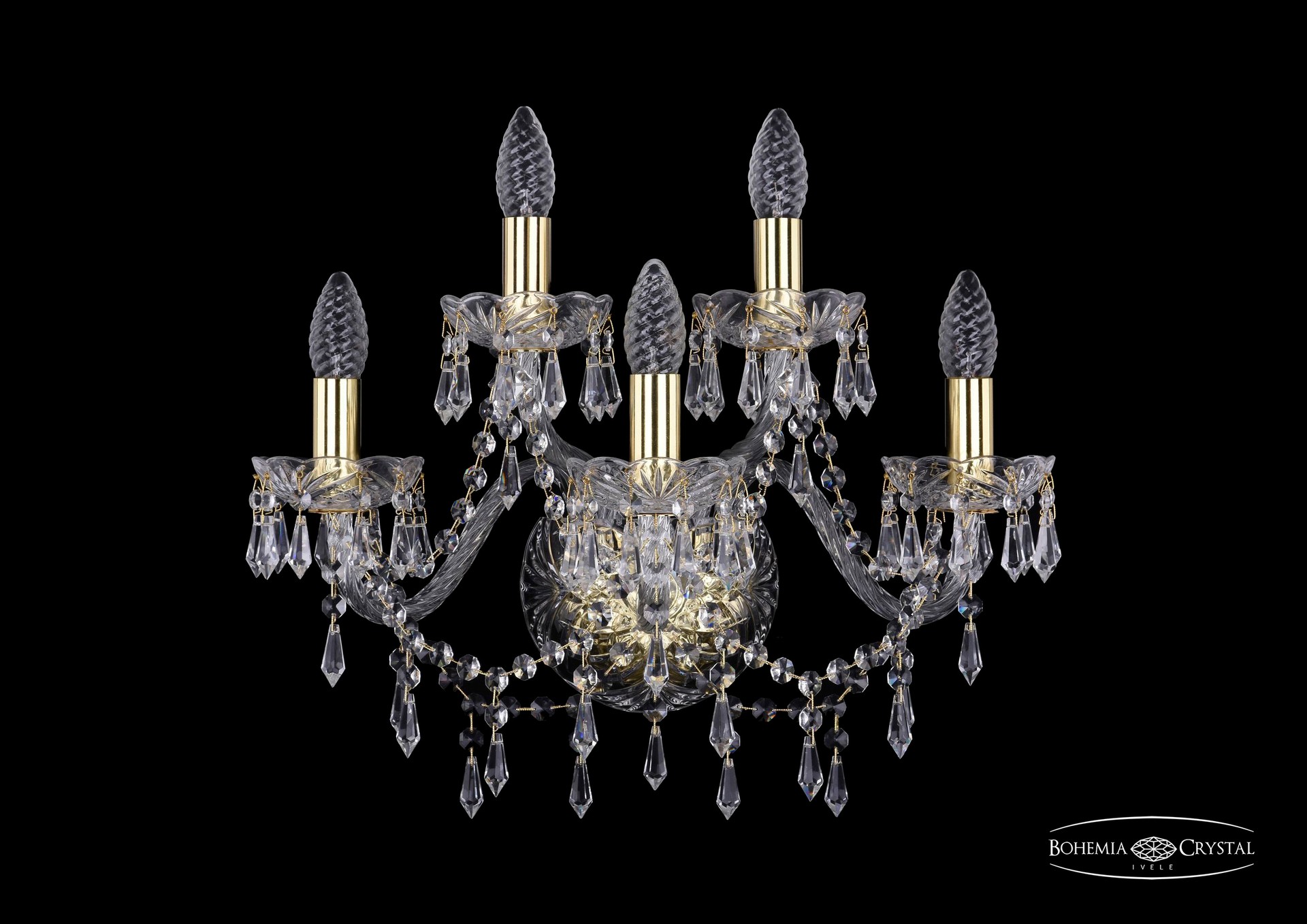 Настенное бра Bohemia 1403 1403B/3+2/160/G