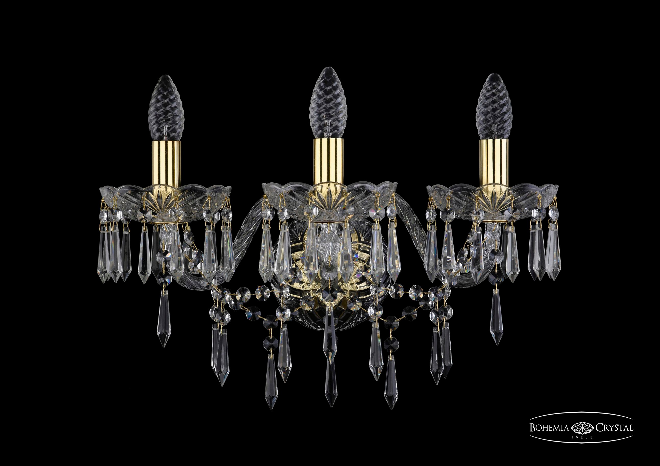 Настенное бра Bohemia 1403 1403B/3/160/XL/G