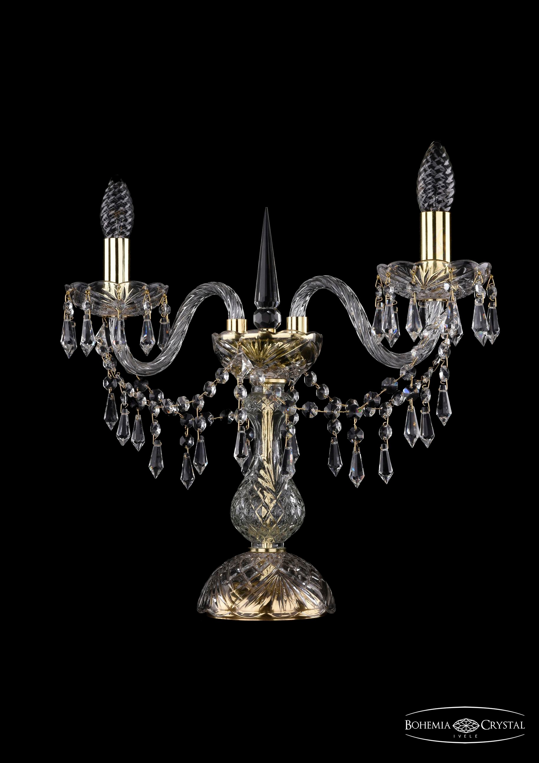 Настольная лампа Bohemia 1403 1403L/2/141-39/G