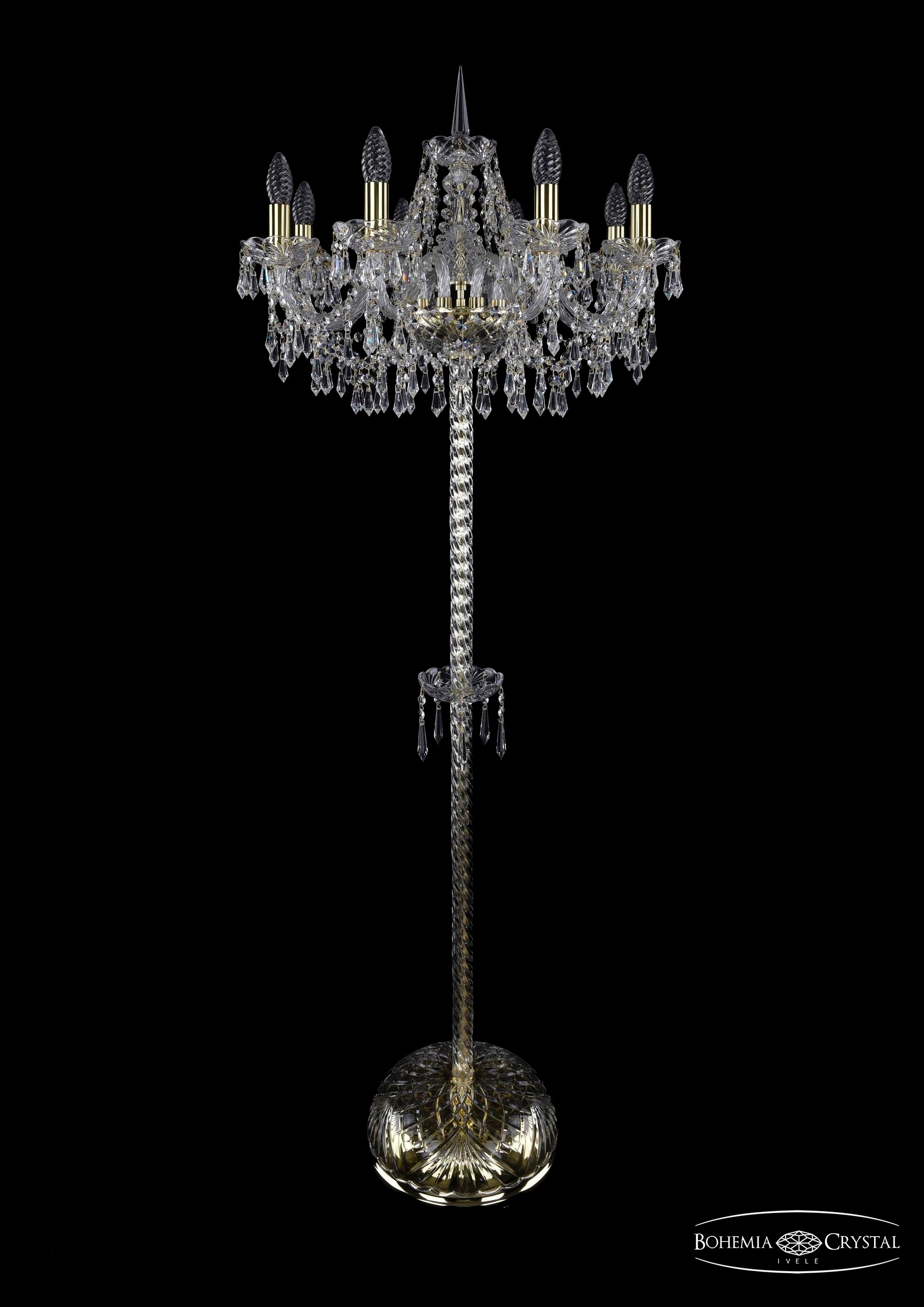 Торшер Bohemia 1403T2/8/195-160/G