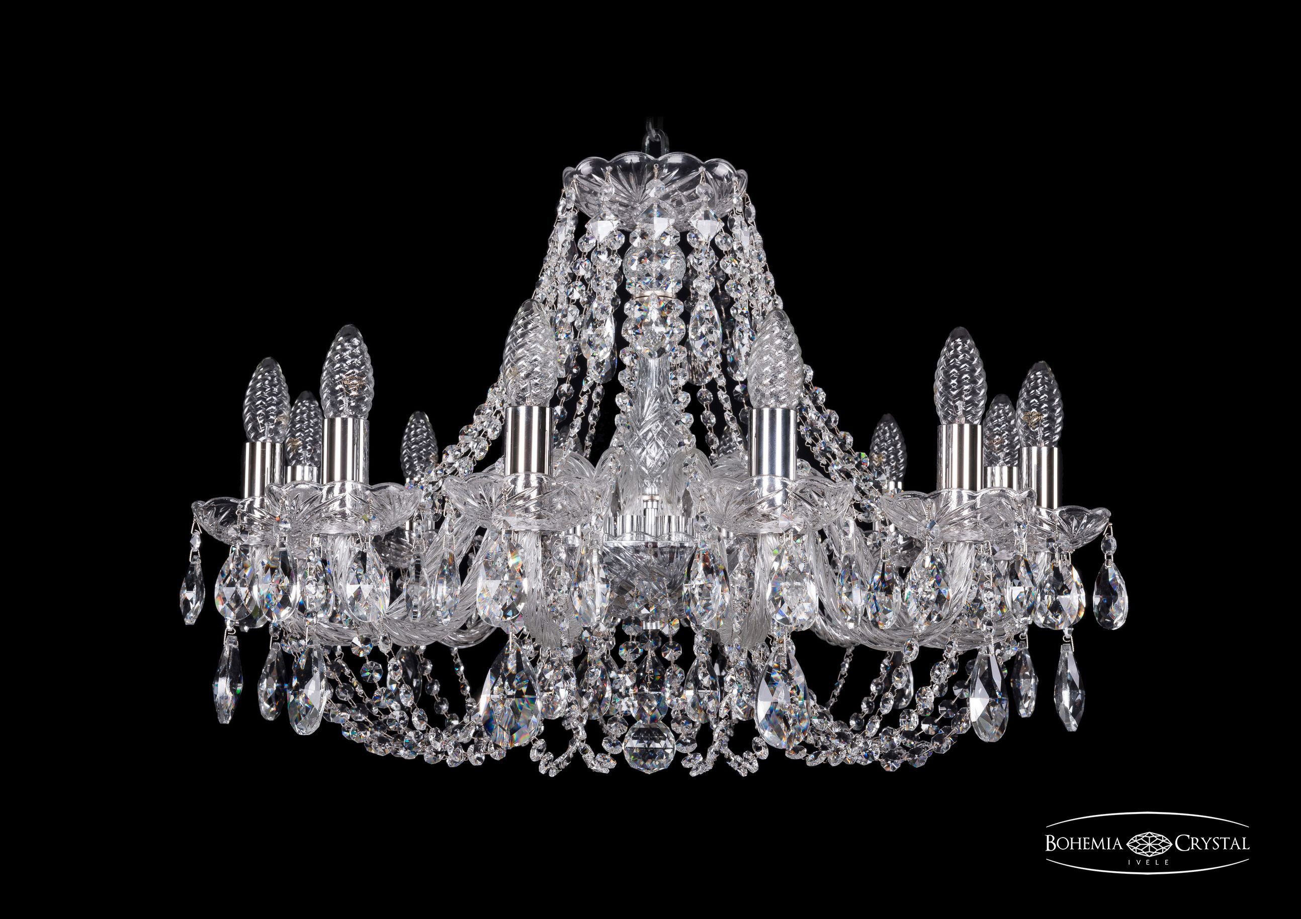 Подвесная хрустальная люстра 1406 Bohemia 1406/12/240 Ni