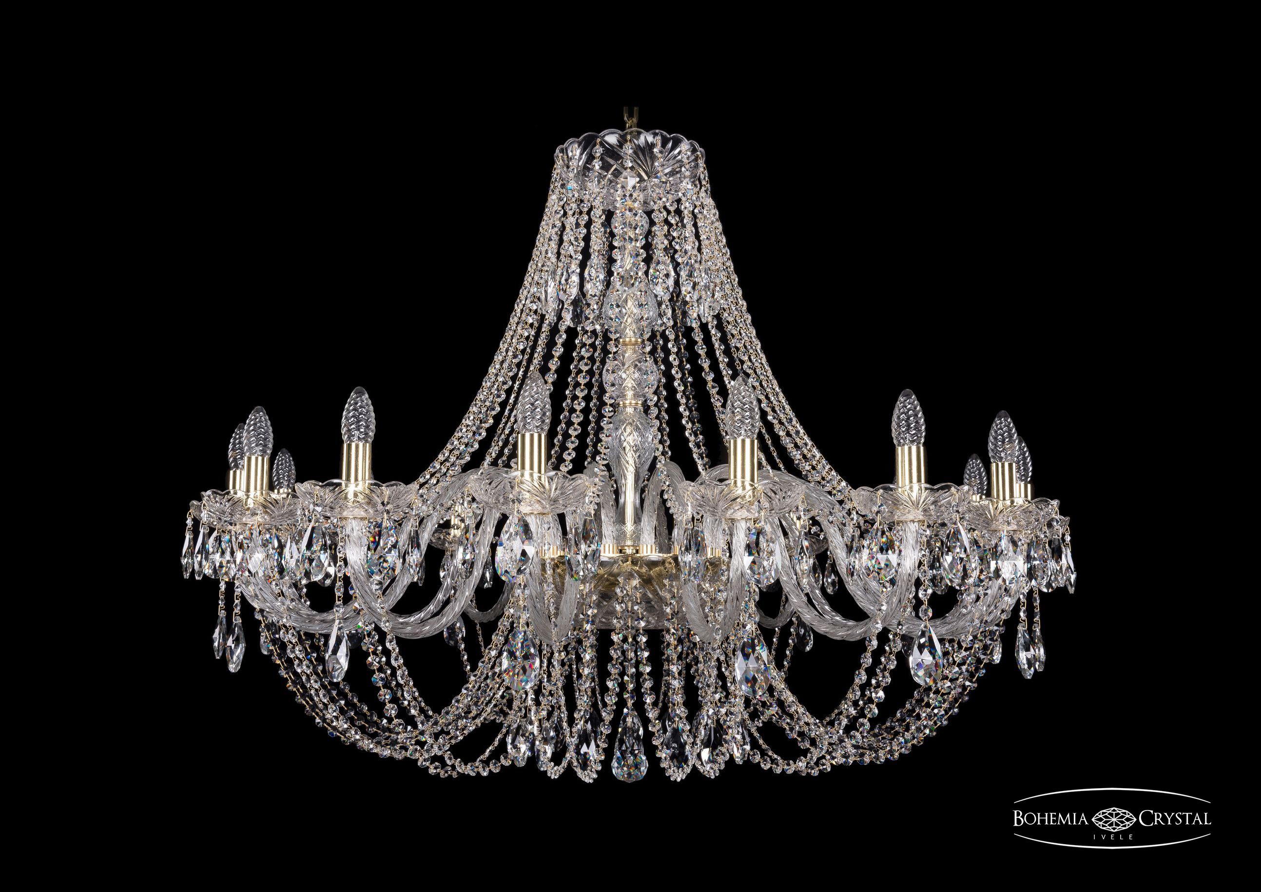 Подвесная хрустальная люстра 1406 Bohemia 1406/16/400 G