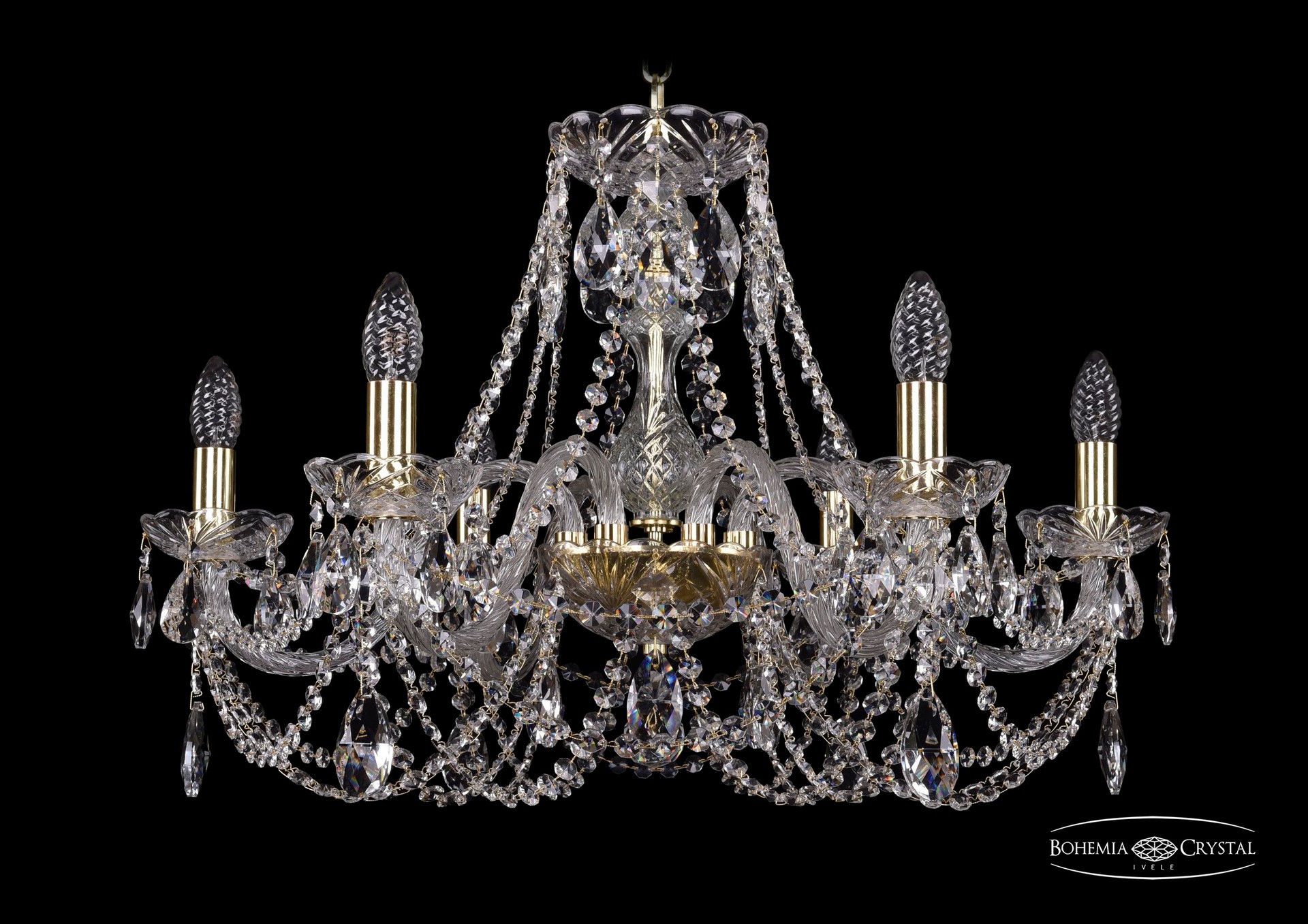 Подвесная хрустальная люстра 1406 Bohemia 1406/6/240 G
