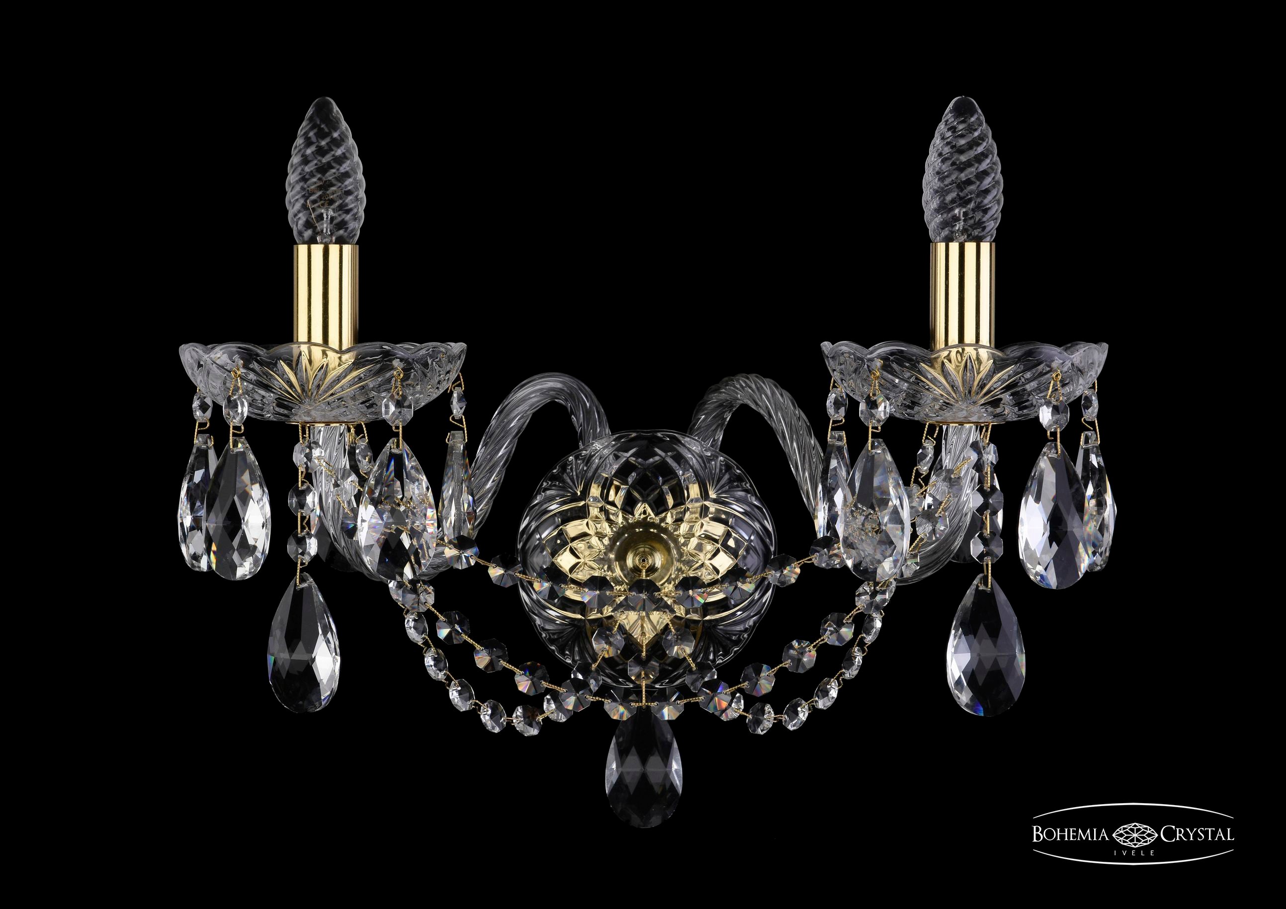 Настенное бра Bohemia 1406 1406B/2/195/XL/G