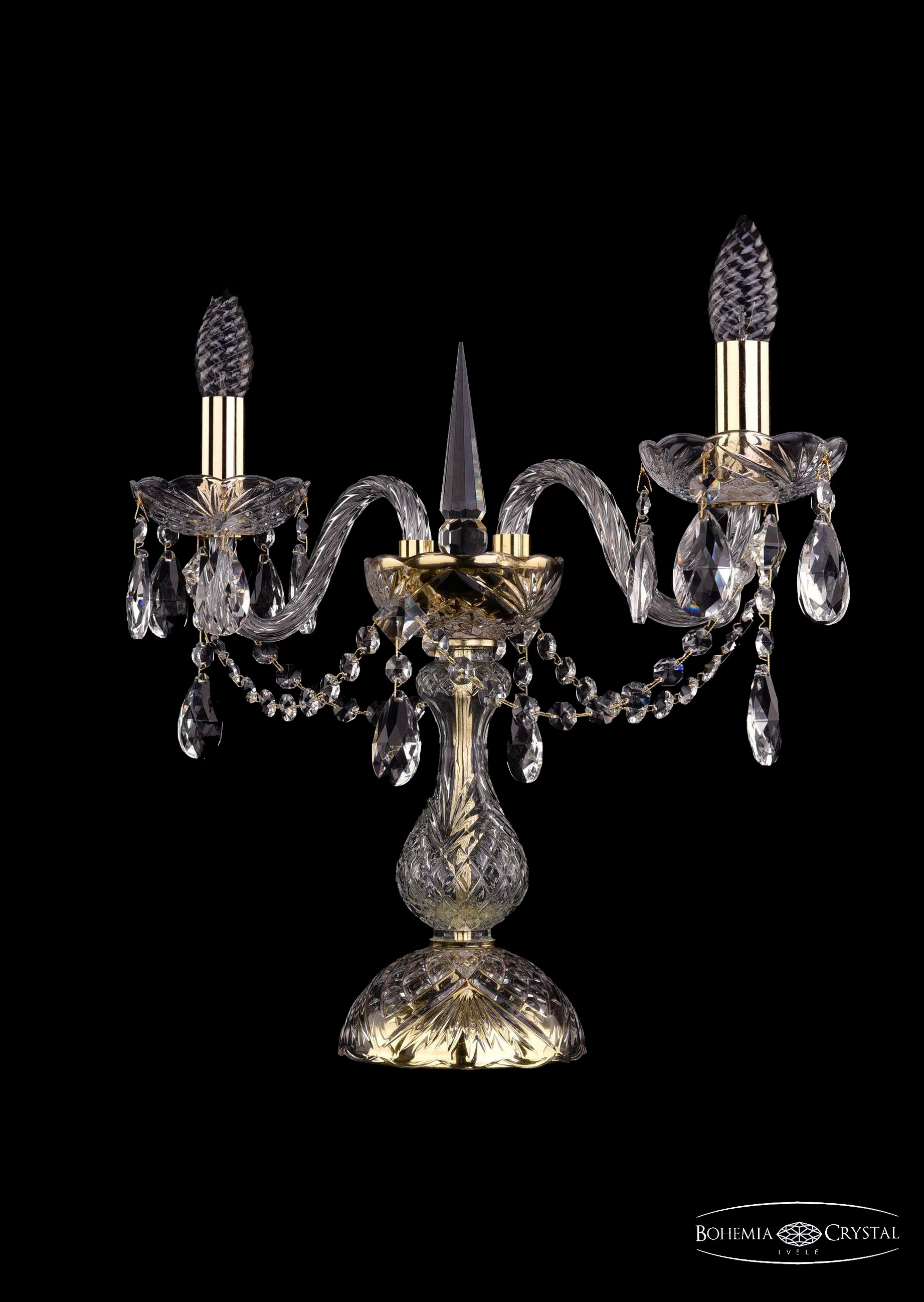 Настольная лампа Bohemia 1406 1406L/2/141-39/G