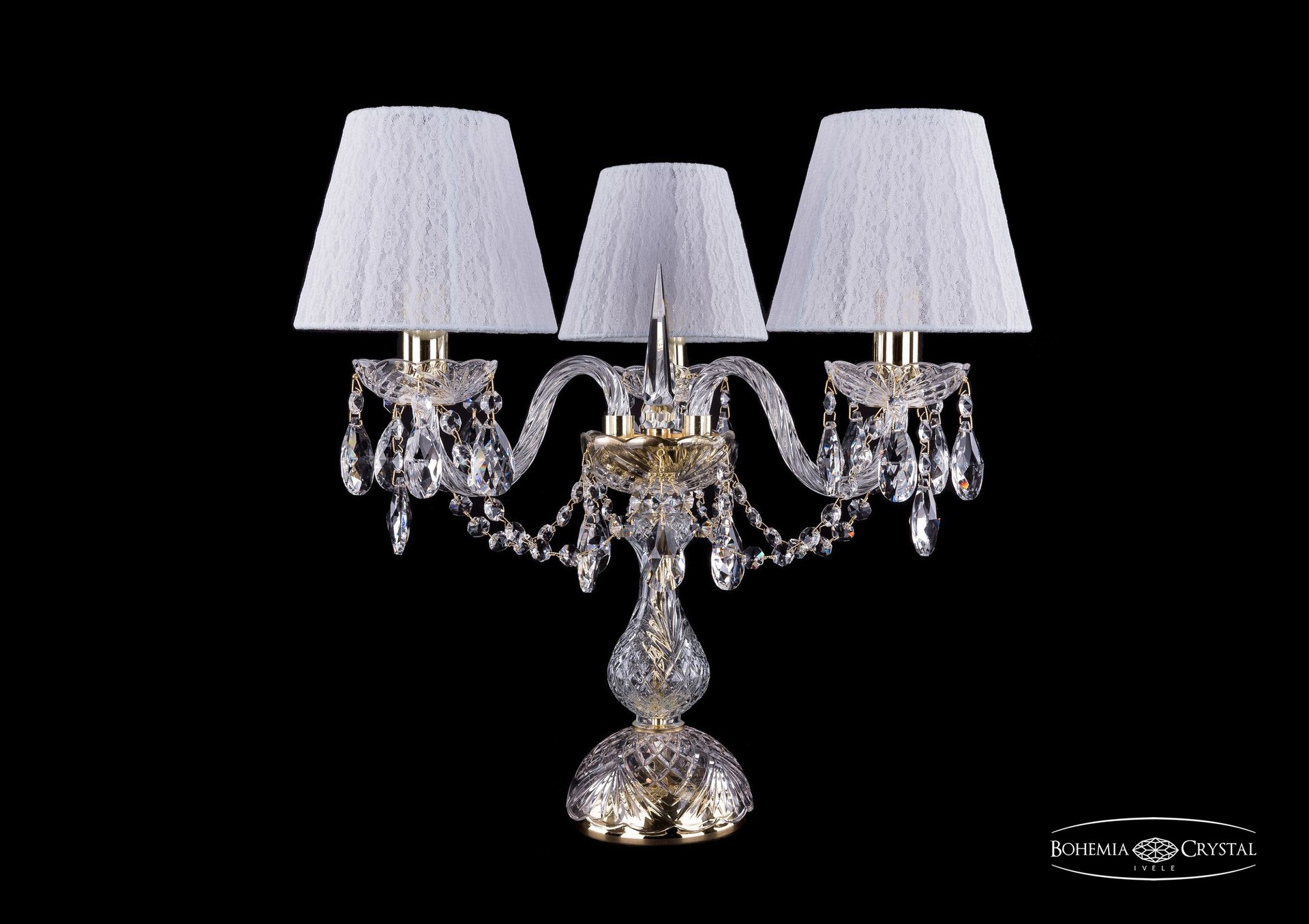 Настольная лампа Bohemia 1406 1406L/3/141-39/G/SH13-160