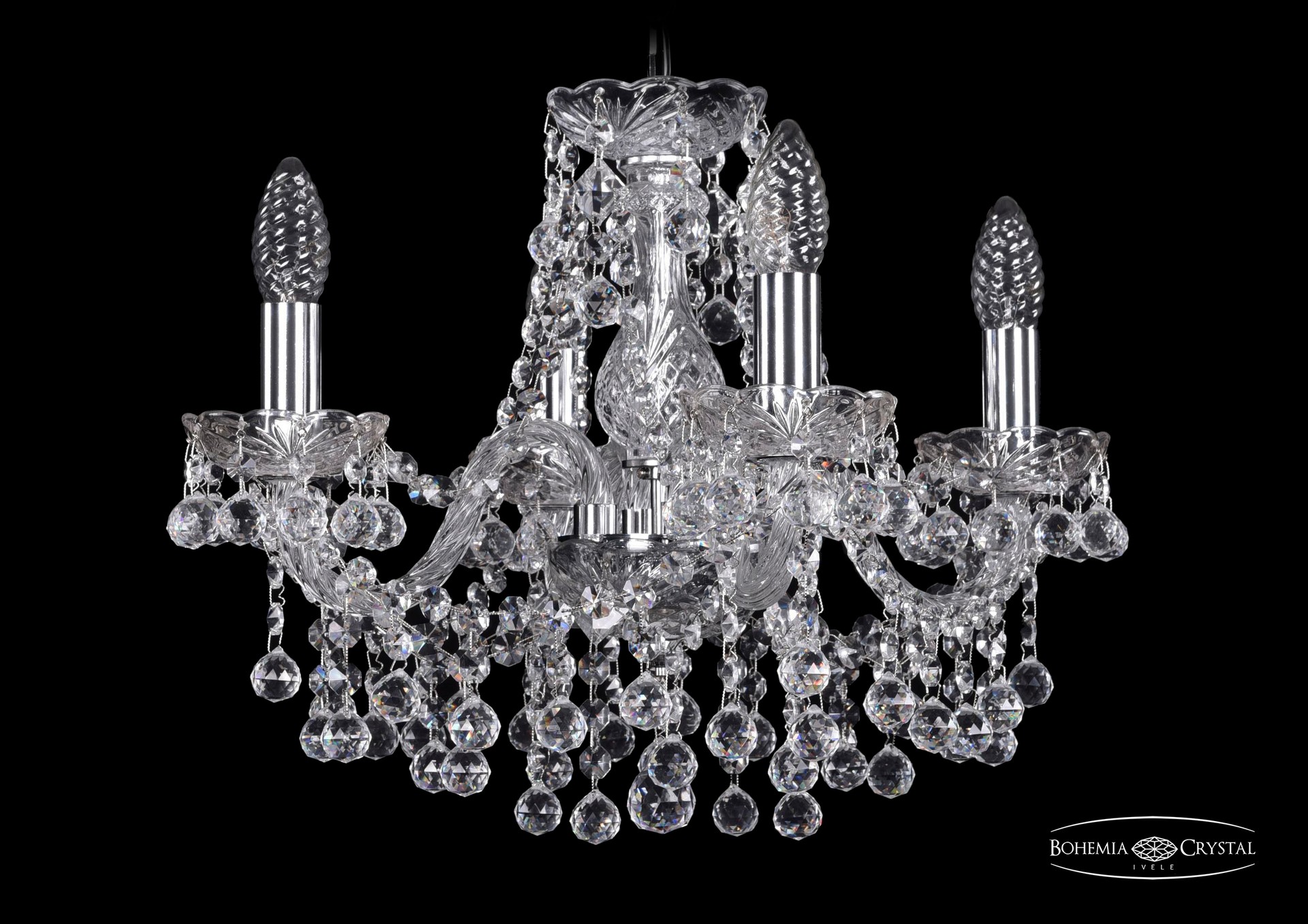 Подвесная хрустальная люстра 1409 Bohemia 1409/4/141 Ni