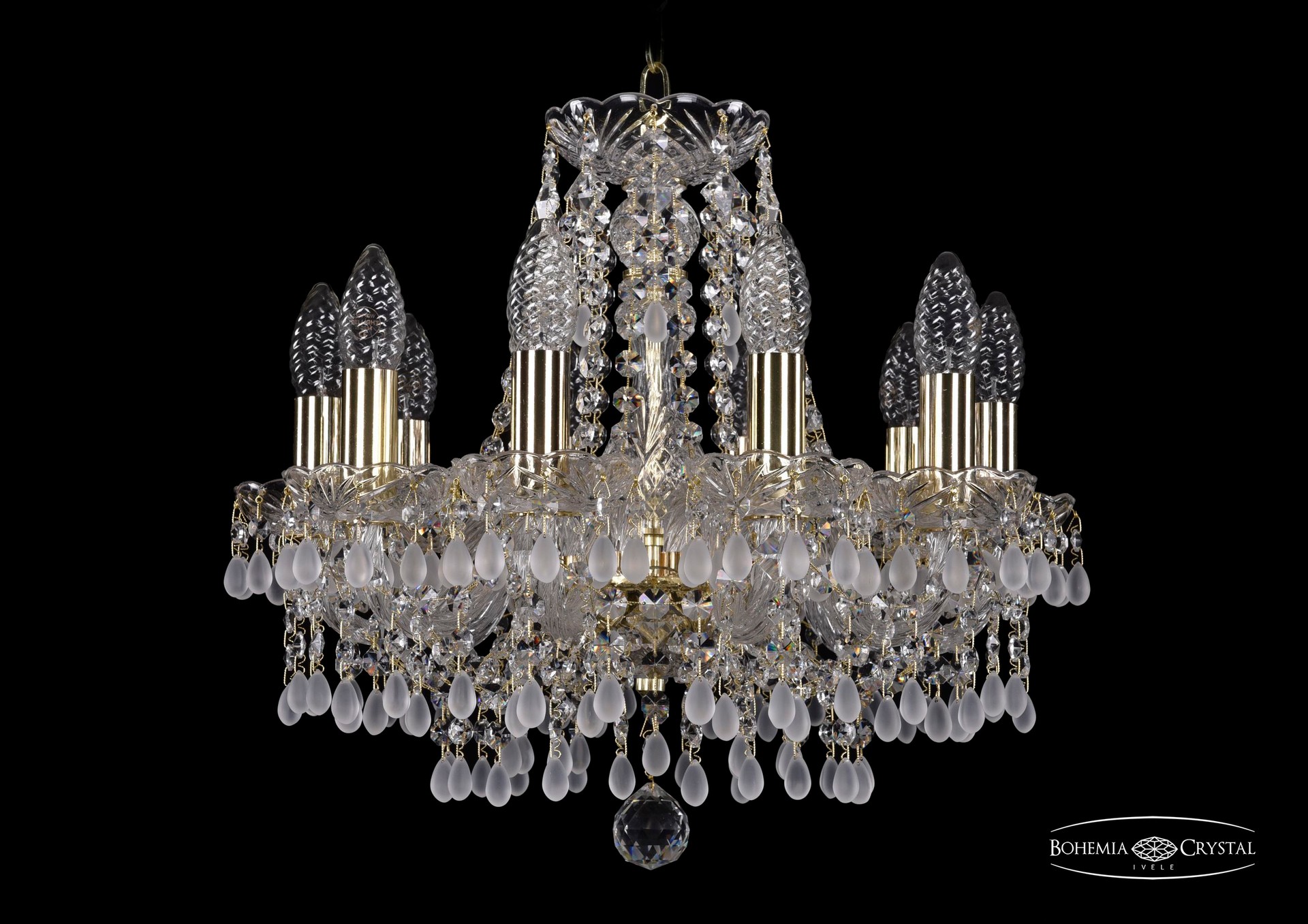Подвесная хрустальная люстра 1410 Bohemia 1410/10/141 G V0300