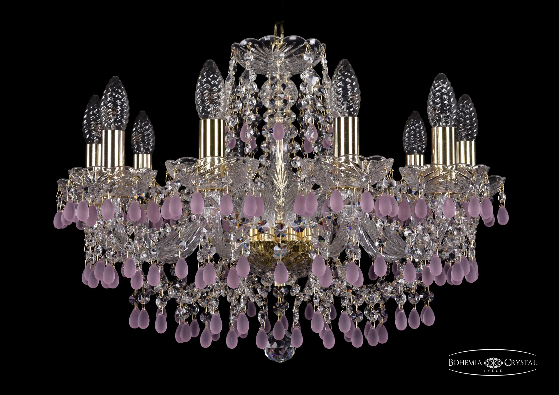 Подвесная хрустальная люстра 1410 Bohemia 1410/10/195 G V7010