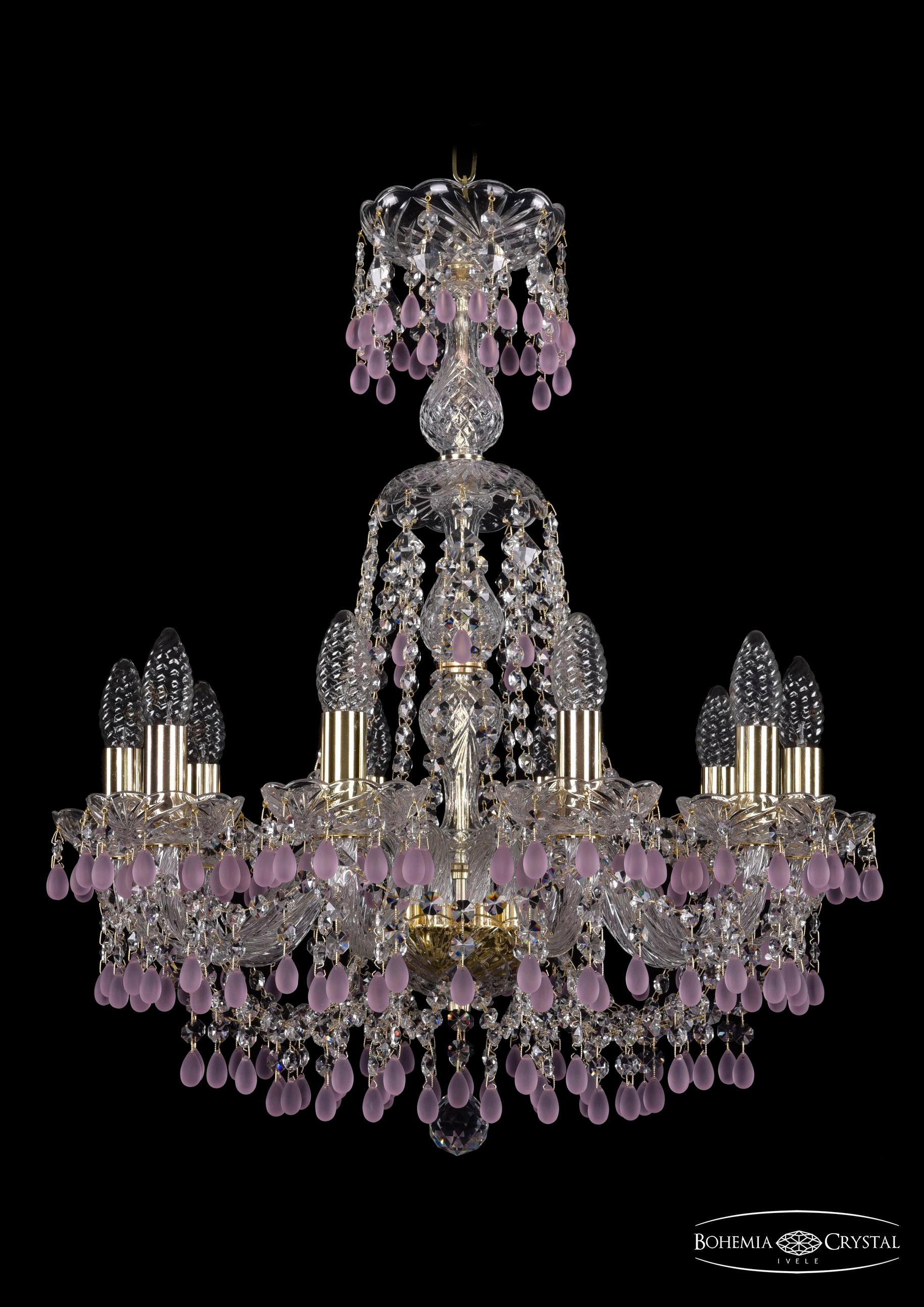 Подвесная хрустальная люстра 1410 Bohemia 1410/10/195/XL-66 G V7010
