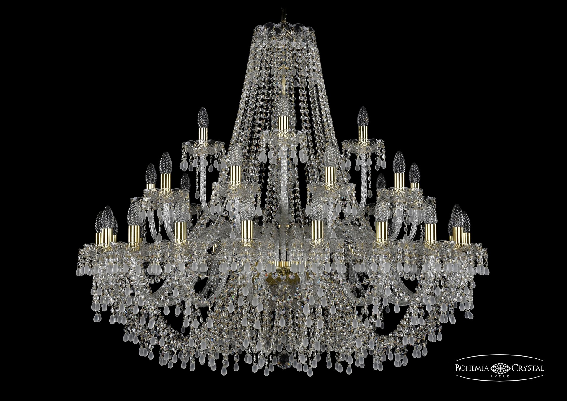 Подвесная хрустальная люстра 1410 Bohemia 1410/20+10+5/400 G V0300