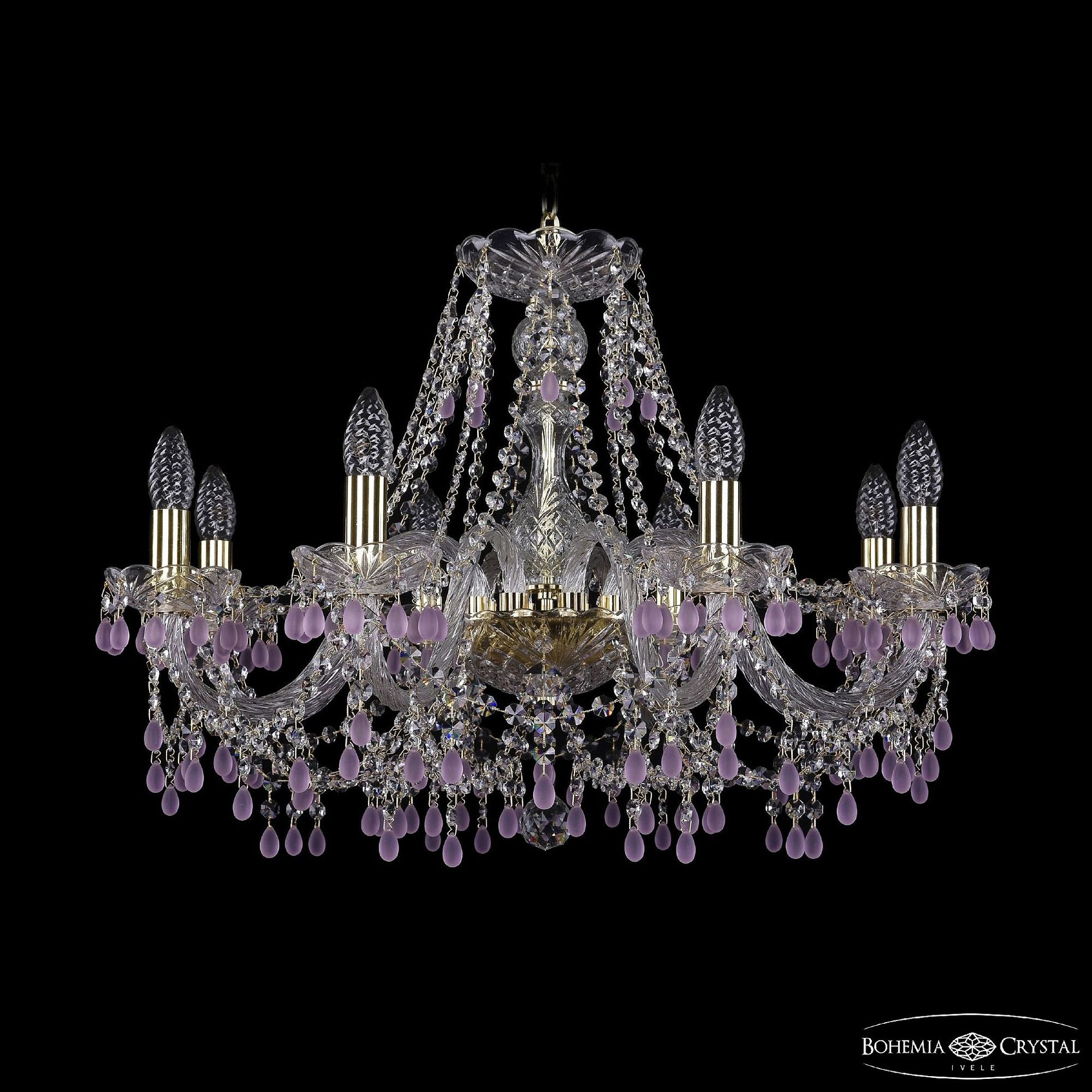 Подвесная хрустальная люстра 1410 Bohemia 1410/8/240 G V7010