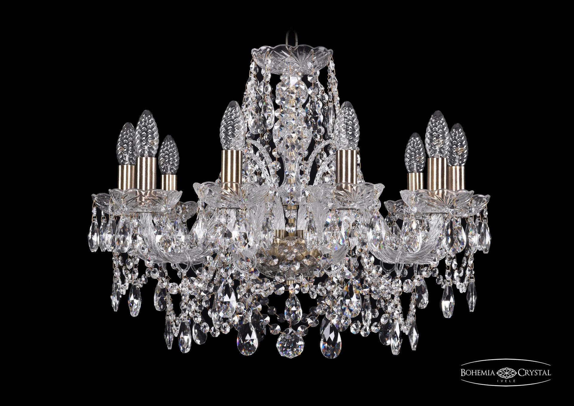 Подвесная хрустальная люстра 1411 Bohemia 1411/10/195 Pa