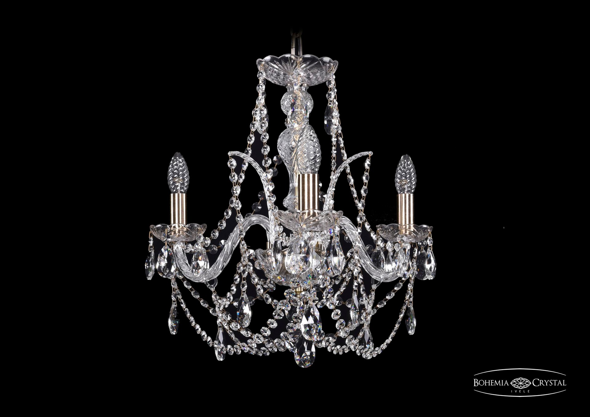 Подвесная хрустальная люстра 1411 Bohemia 1411/3/160 Pa