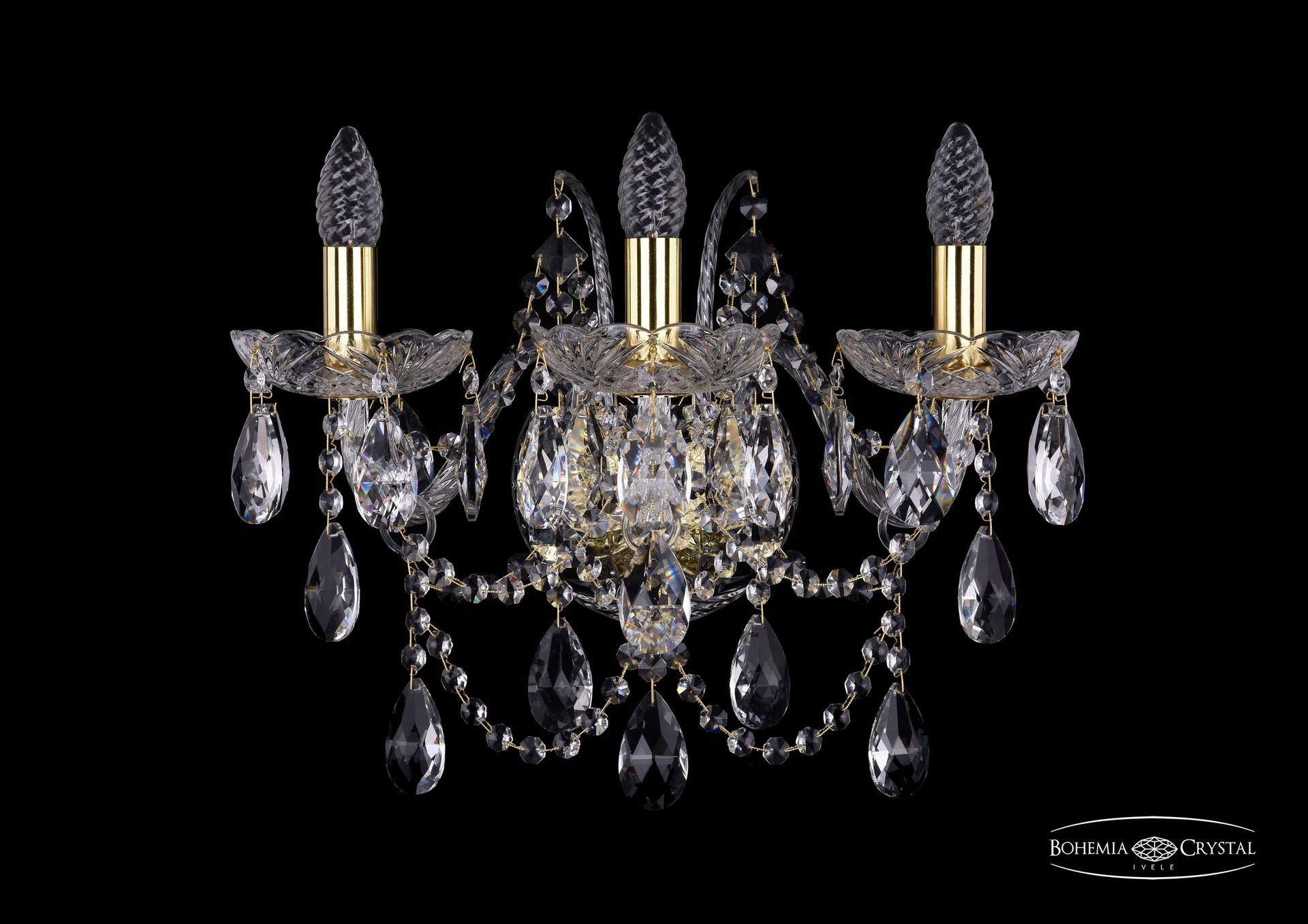 Настенное бра Bohemia 1411 1411B/3/160/XL/G