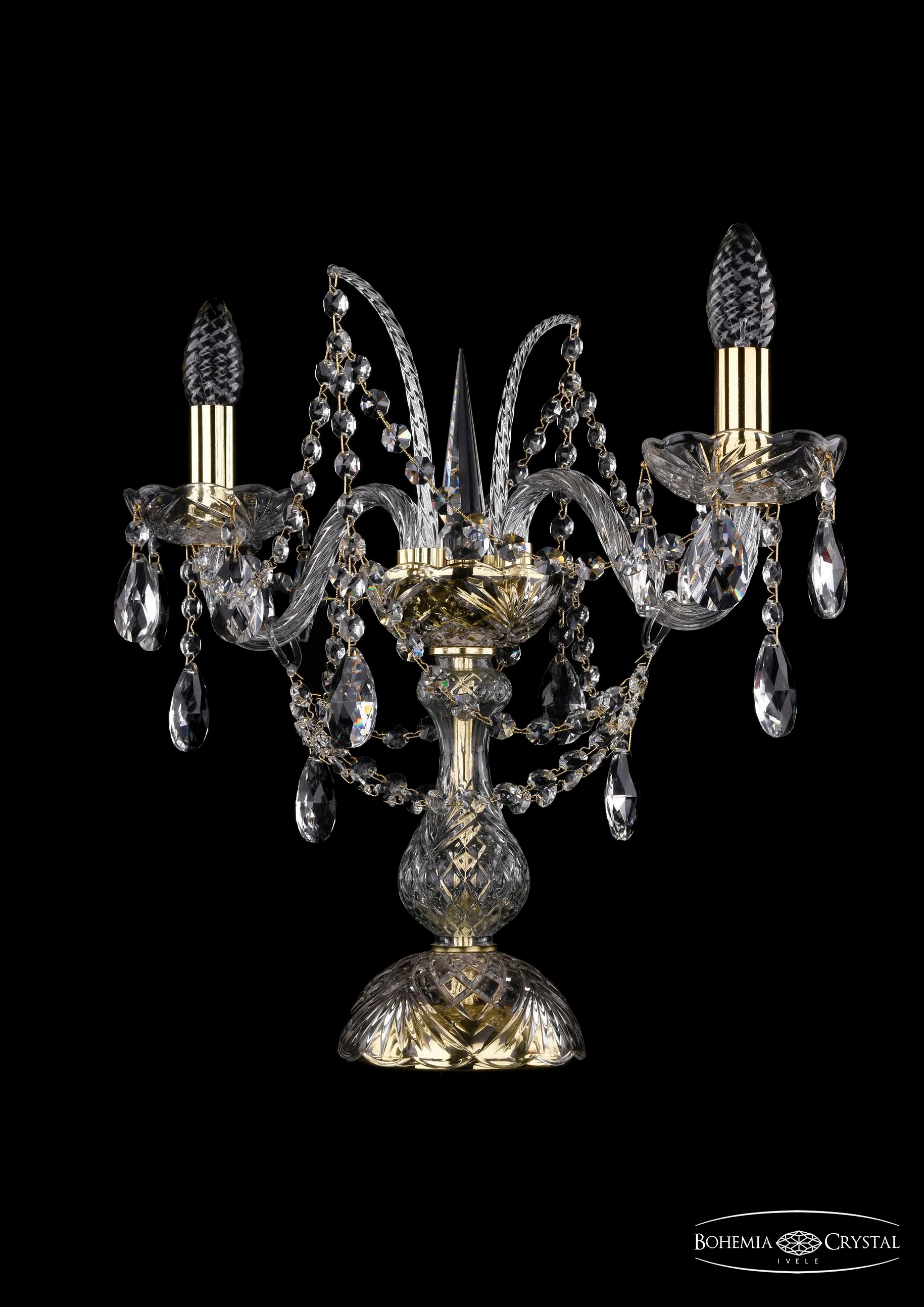 Настольная лампа Bohemia 1411 1411L/2/141-39/G