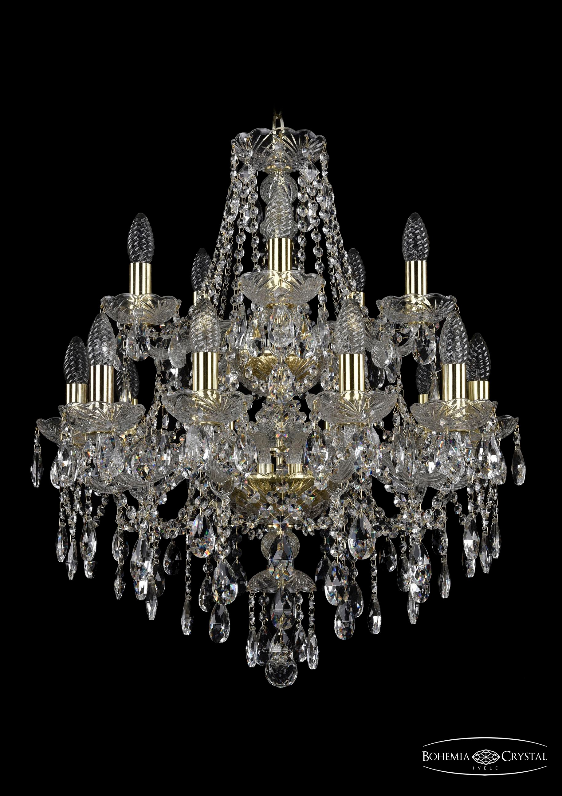 Подвесная хрустальная люстра 1415 Bohemia 1415/10+5/200/2d G