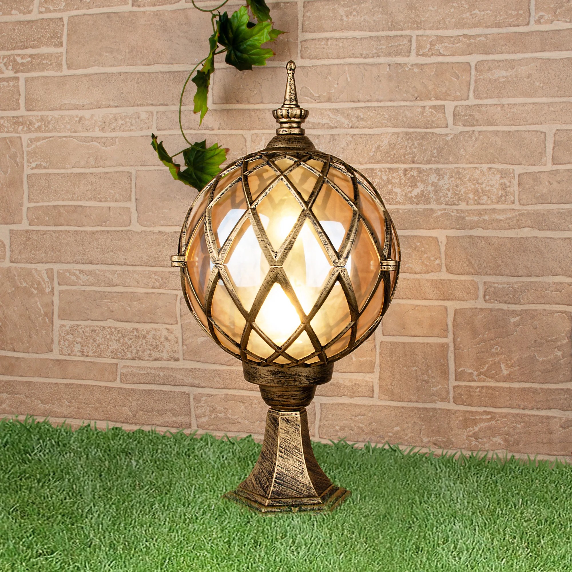 Уличный наземный светильник Elektrostandard Sirius Sirius S черное золото