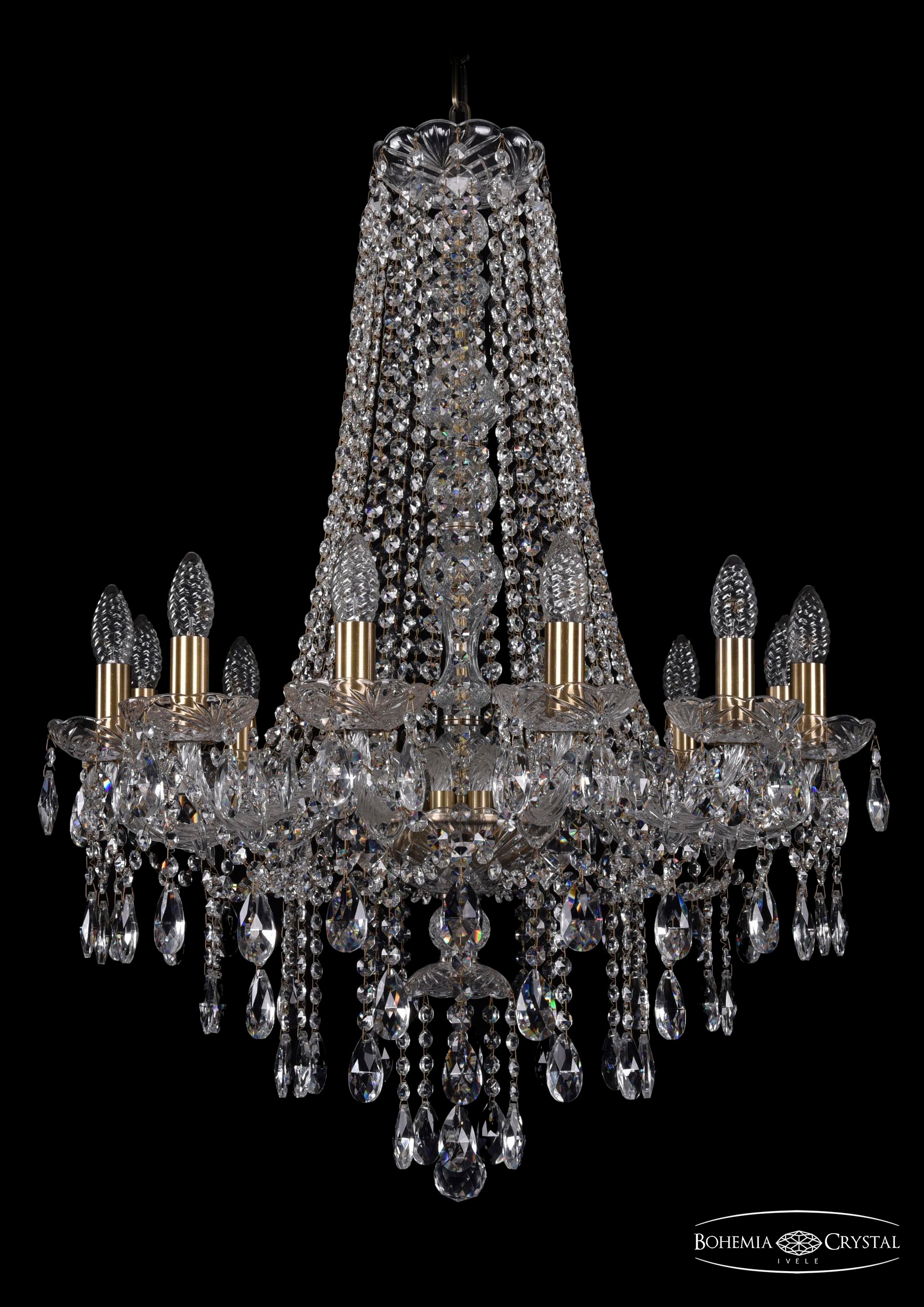 Подвесная хрустальная люстра 1415 Bohemia 1415/12/220/h-86 Pa