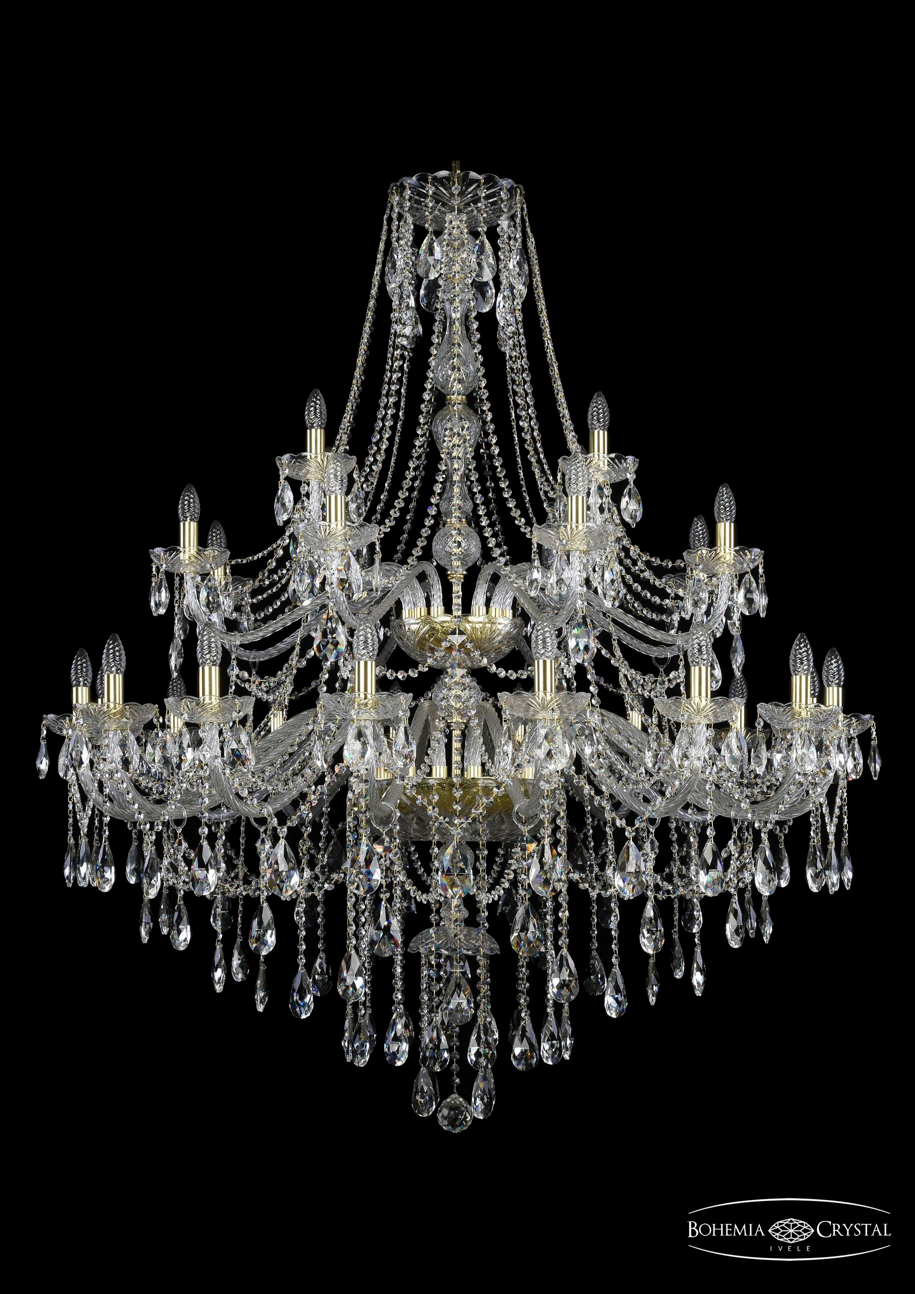 Подвесная хрустальная люстра 1415 Bohemia 1415/16+8+4/460/2d G