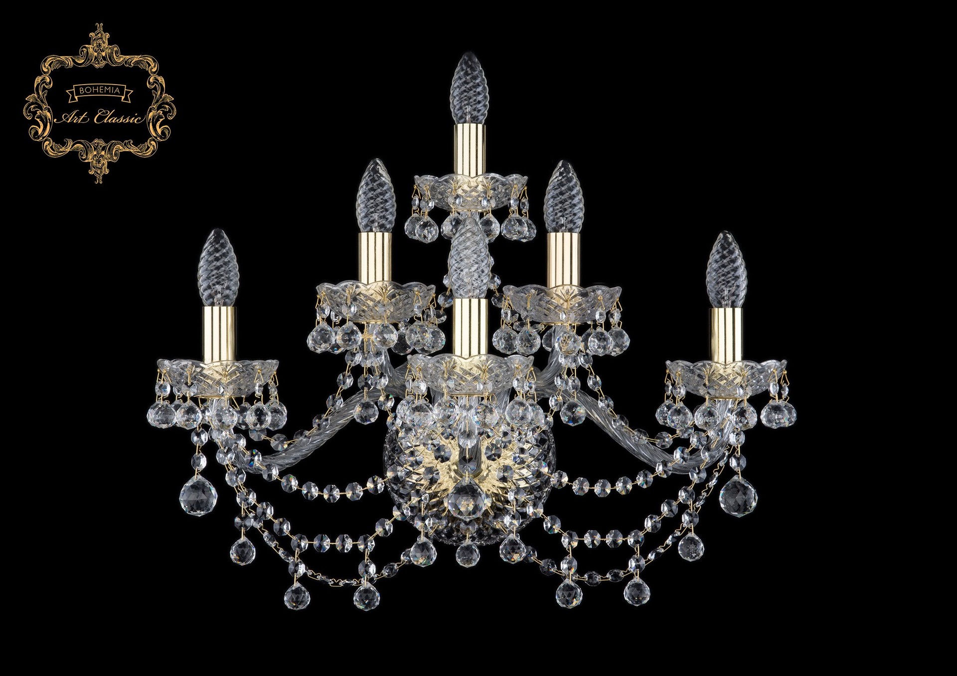 Настенное бра Art Classic 10.26.3+2+1.220.Gd.B