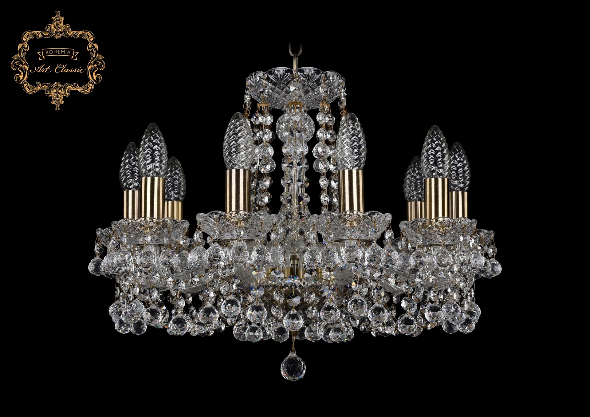 Подвесная хрустальная люстра 11.26 Art Classic 11.26.10.165.Br.B