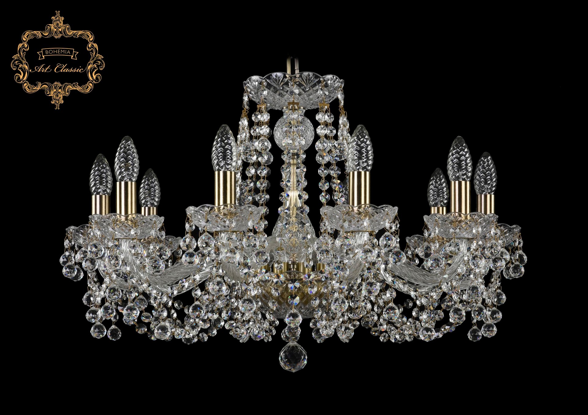 Подвесная хрустальная люстра 11.26 Art Classic 11.26.10.220.Br.B