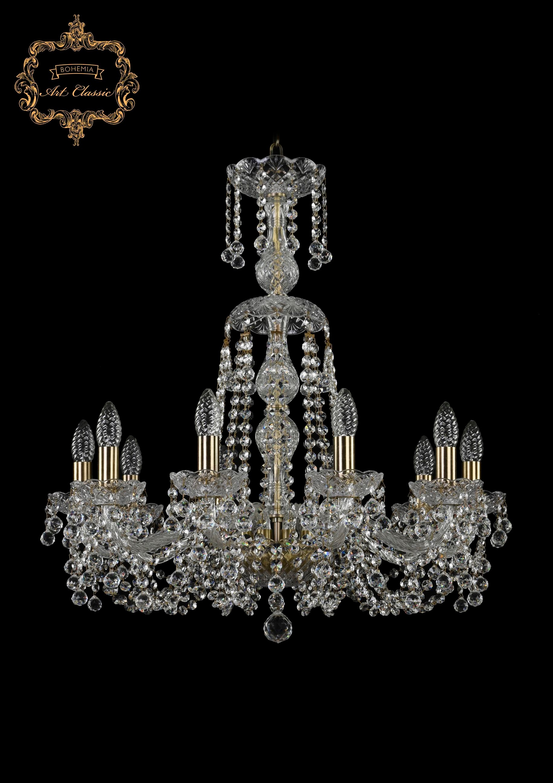 Подвесная хрустальная люстра 11.26 Art Classic 11.26.10.220.XL-70.Br.B