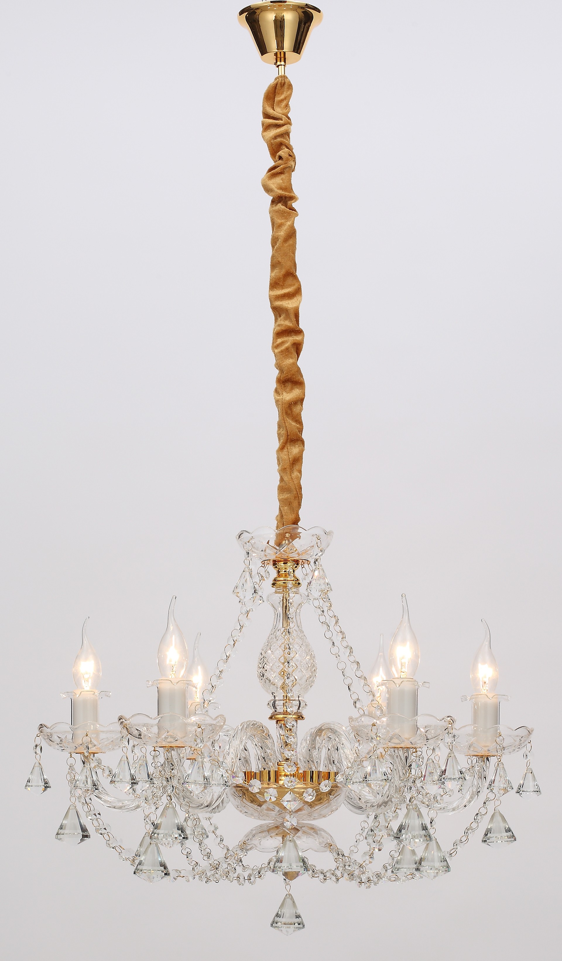 Подвесная хрустальная люстра Vortice Rivoli 1012-206