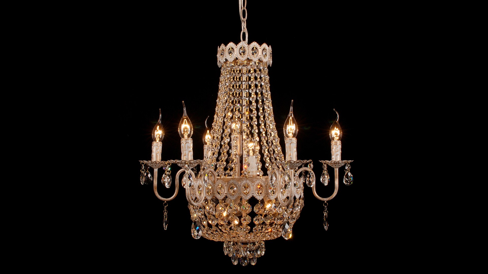 Подвесная хрустальная люстра Vittoria Rivoli 1014-211