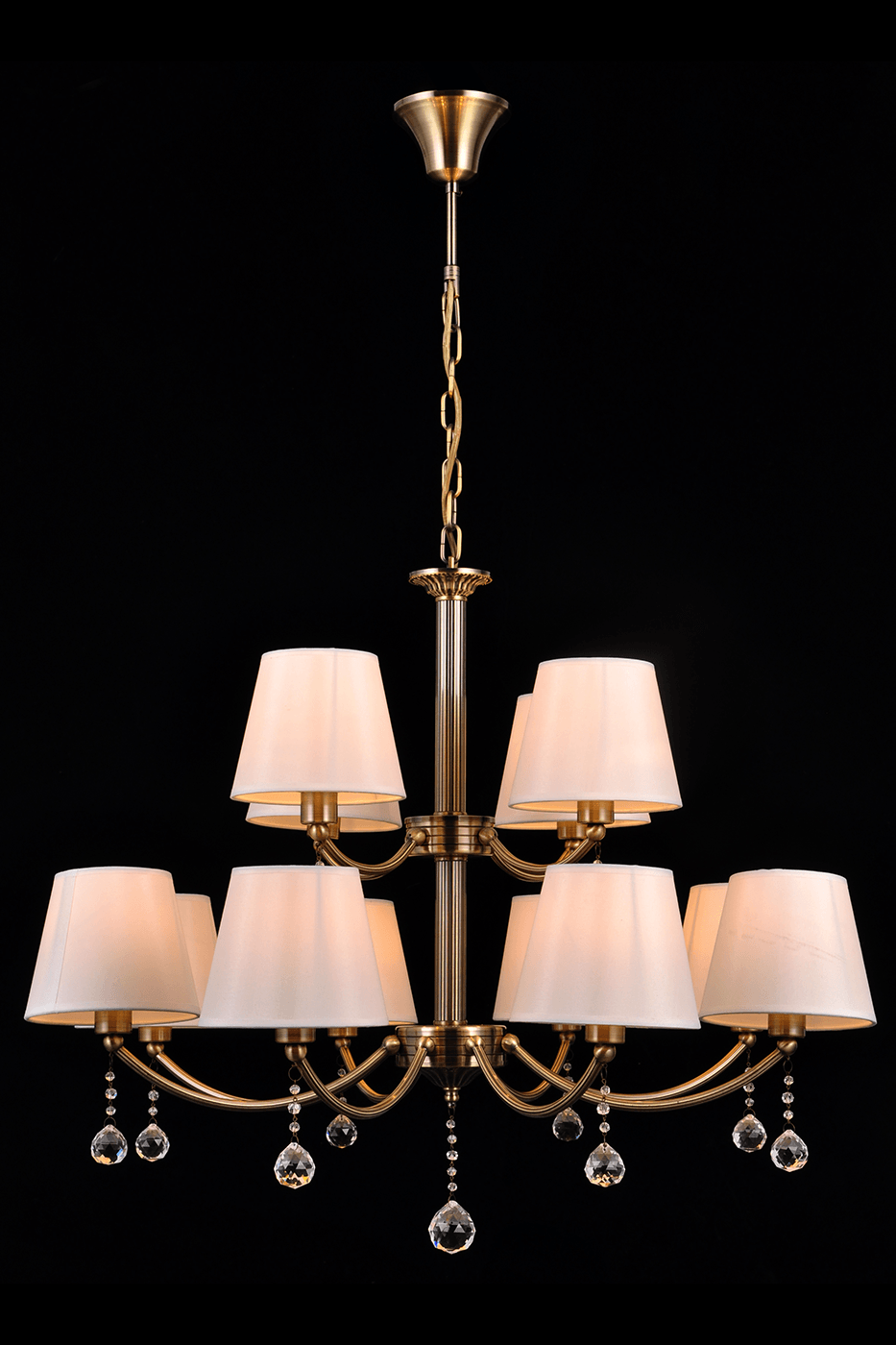 Люстра многоярусная Le Mans Le Mans 75003-12C ANTIQUE Natali Kovaltseva