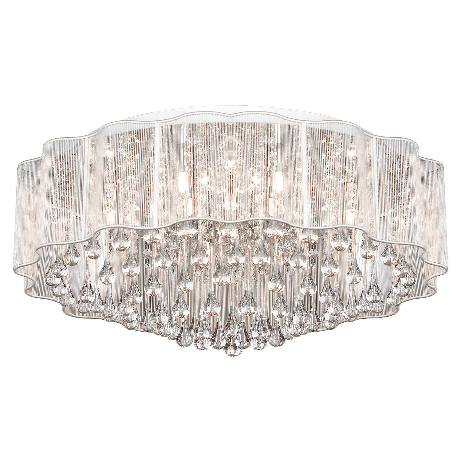 Потолочная хрустальная люстра Lussole Brookside GRLSL-3307-08