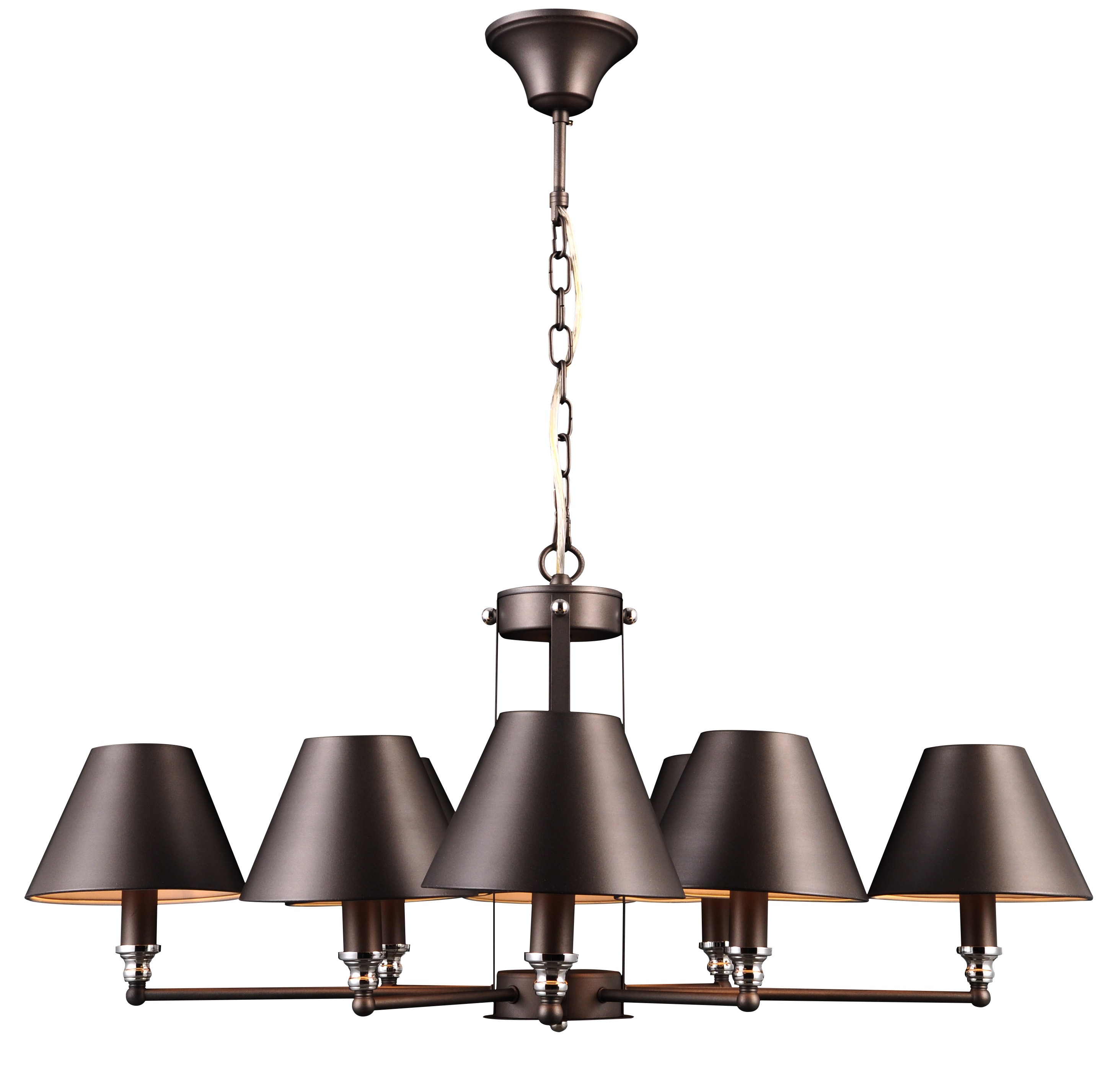 Подвесная люстра Natali Kovaltseva Marquis Marquis 81000-8C GRAY BRASS