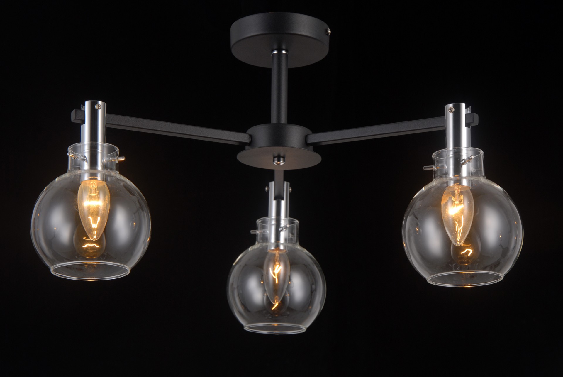 Потолочная люстра Natali Kovaltseva Sphere SPHERE 81021-3C MATT BLACK